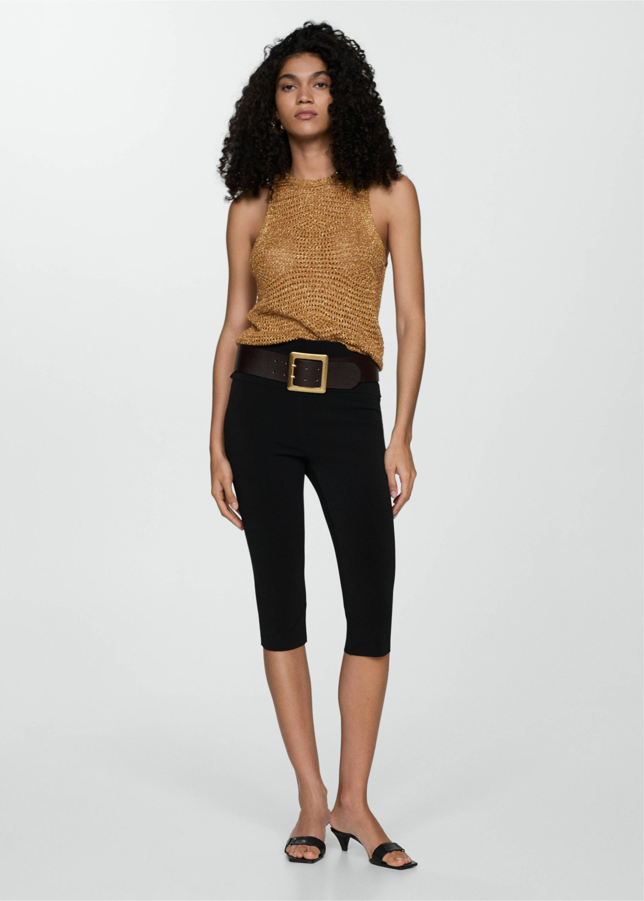 Ajour lurex top - Overzichtstekening, Goud. Ref: 77020344-00.