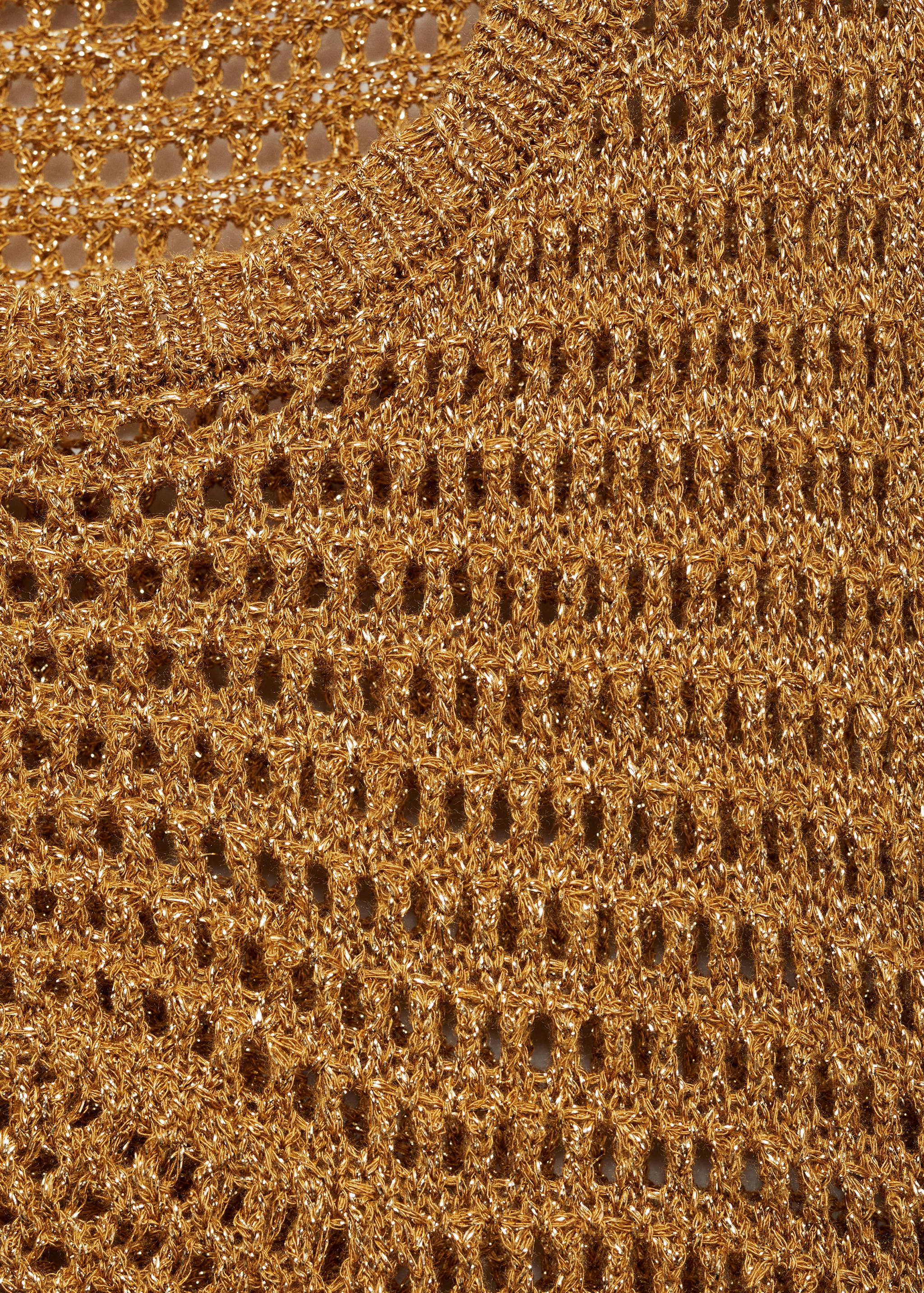 Openwork knitted lurex top - Details of the article 0