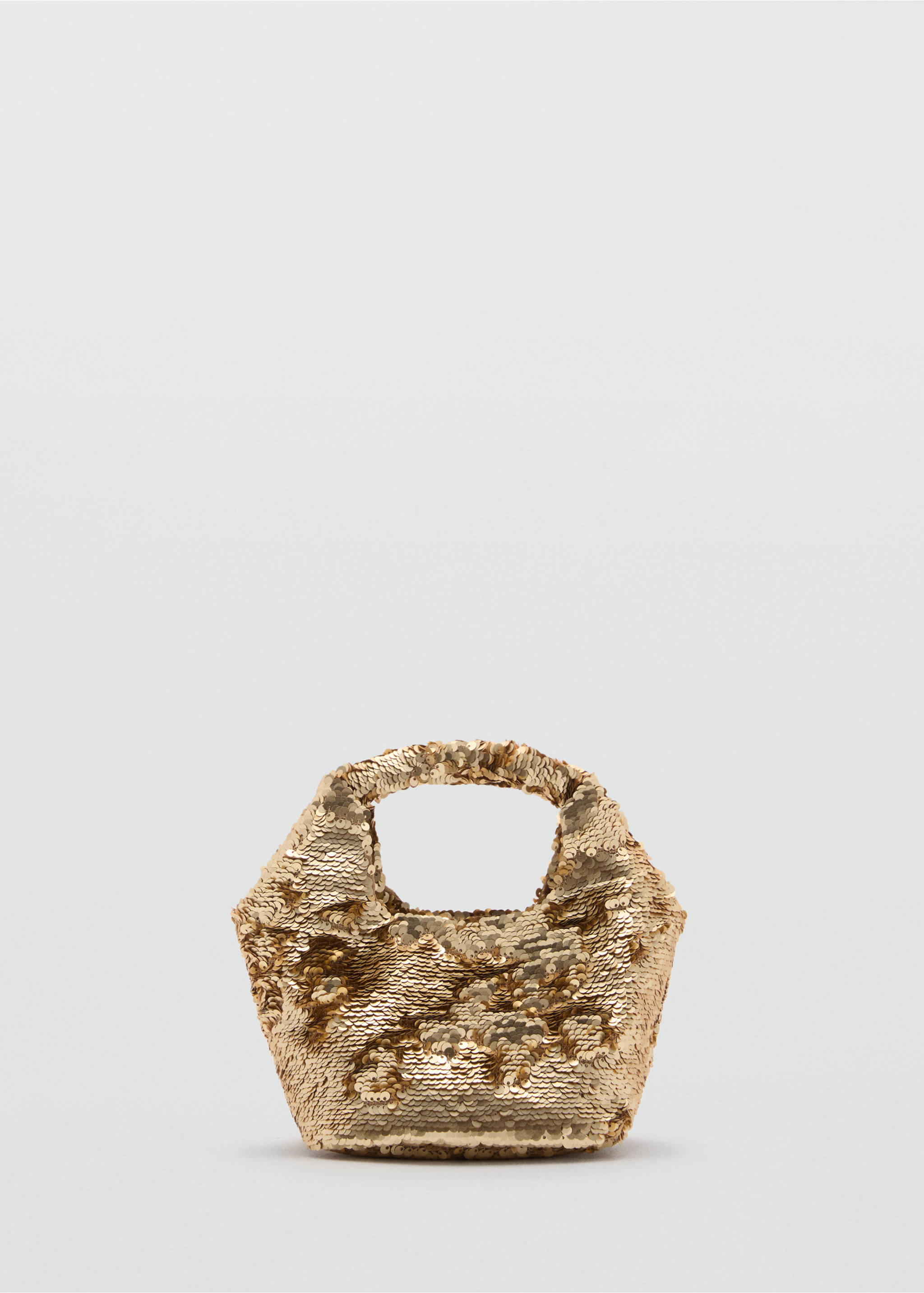 Sequin handbag - Article without model, Gold. Ref: 77020350-00.
