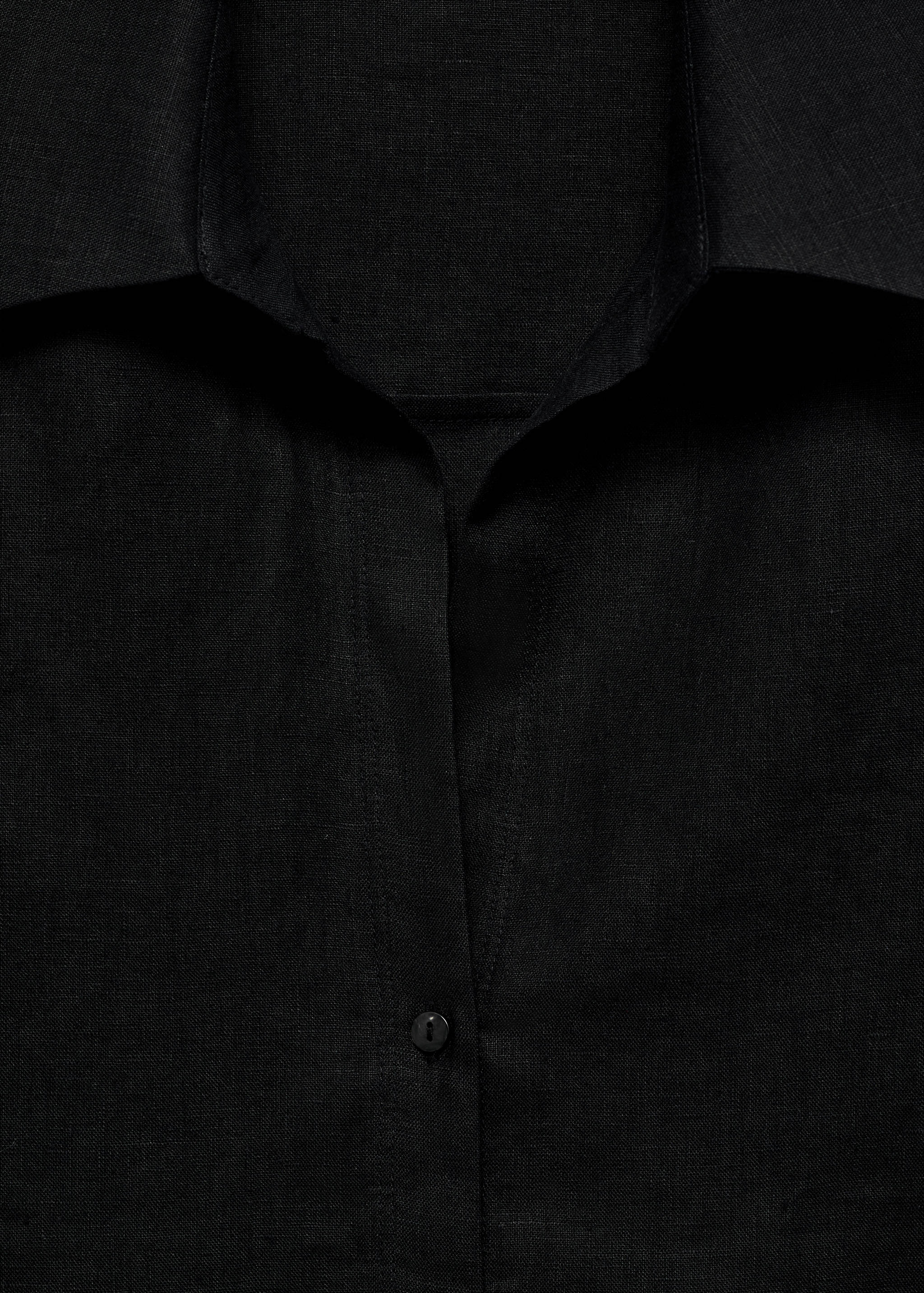 Camisa 100% lino manga larga - Detalle del artículo 8