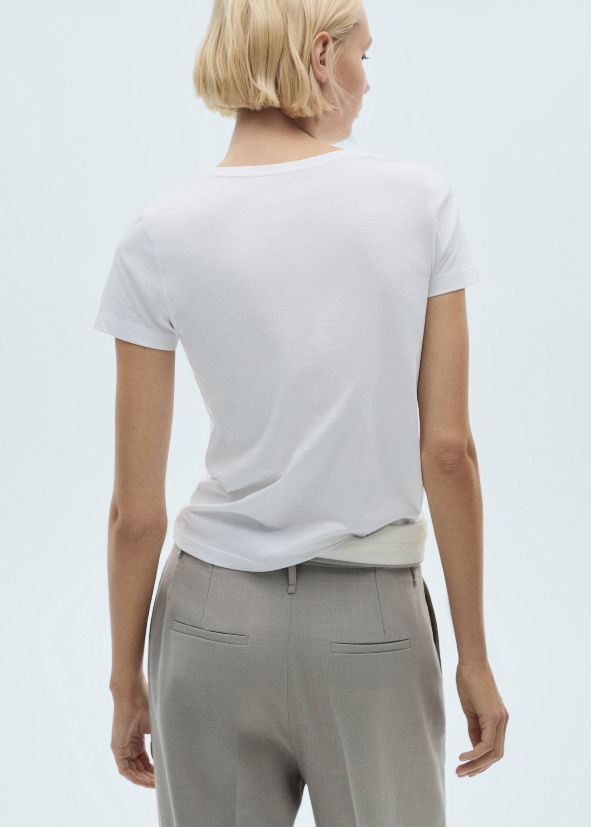 T-shirt logo en coton - Verso de l’article