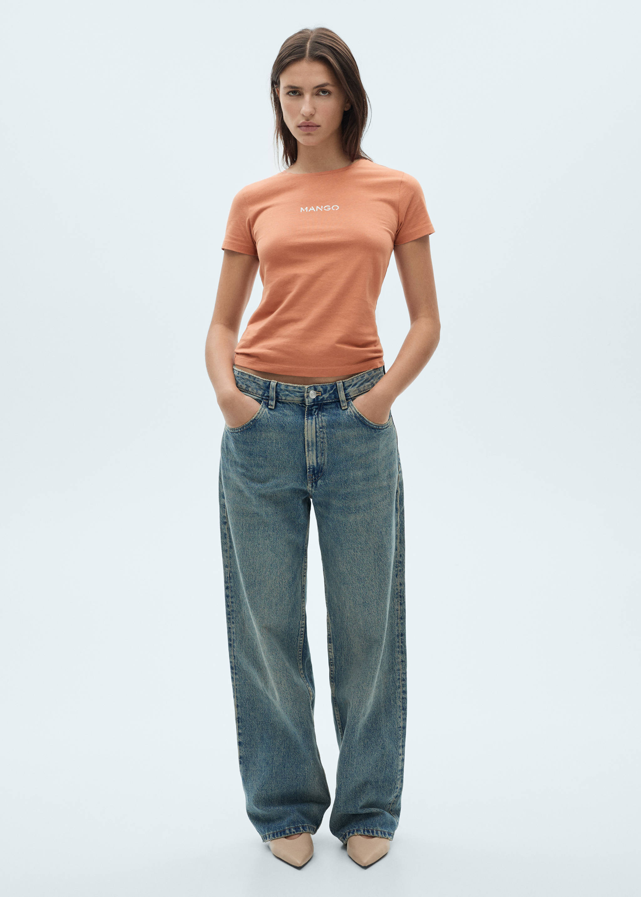 T-shirt logo en coton - Plan général