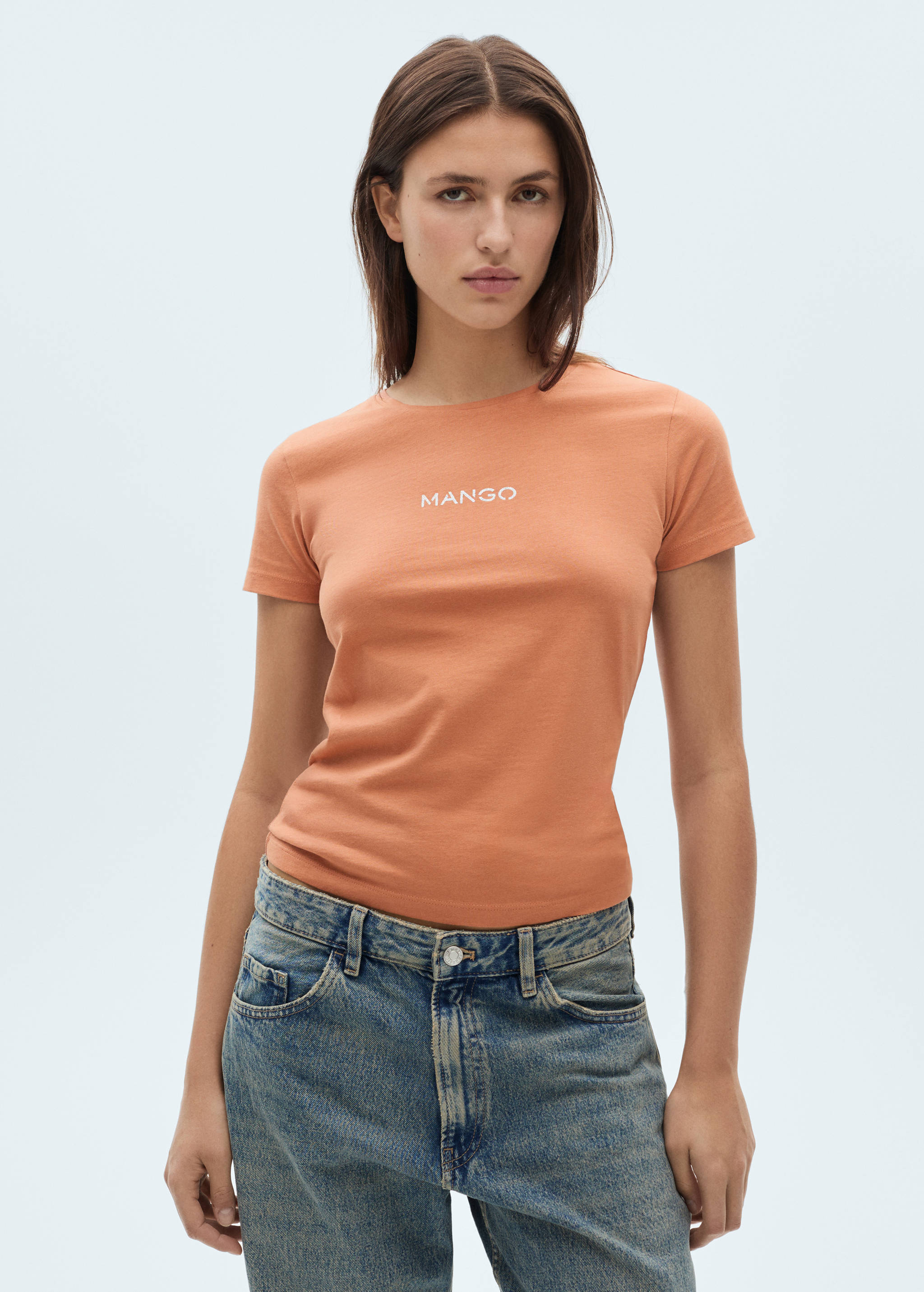 T-shirt logo en coton - Plan moyen