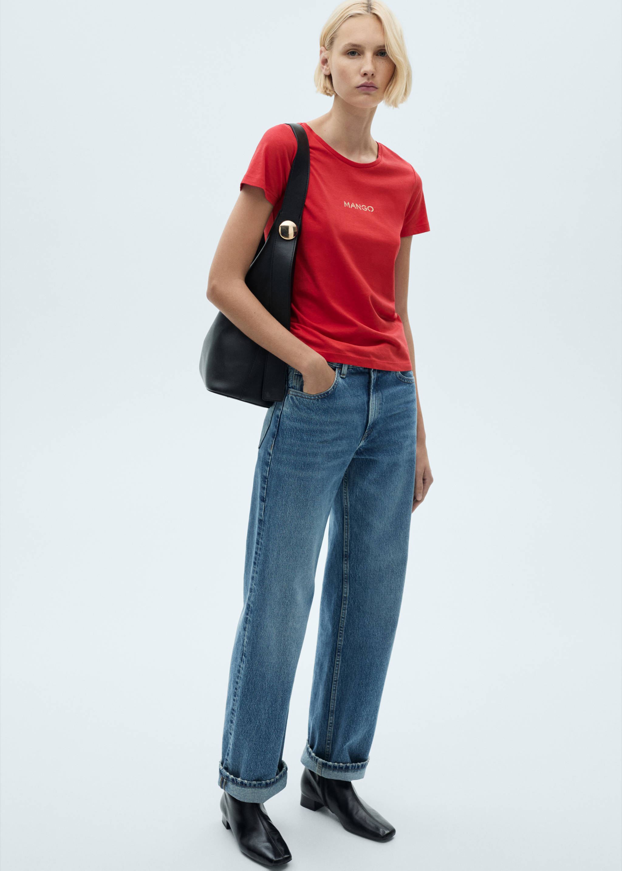 T-shirt logo en coton - Plan général