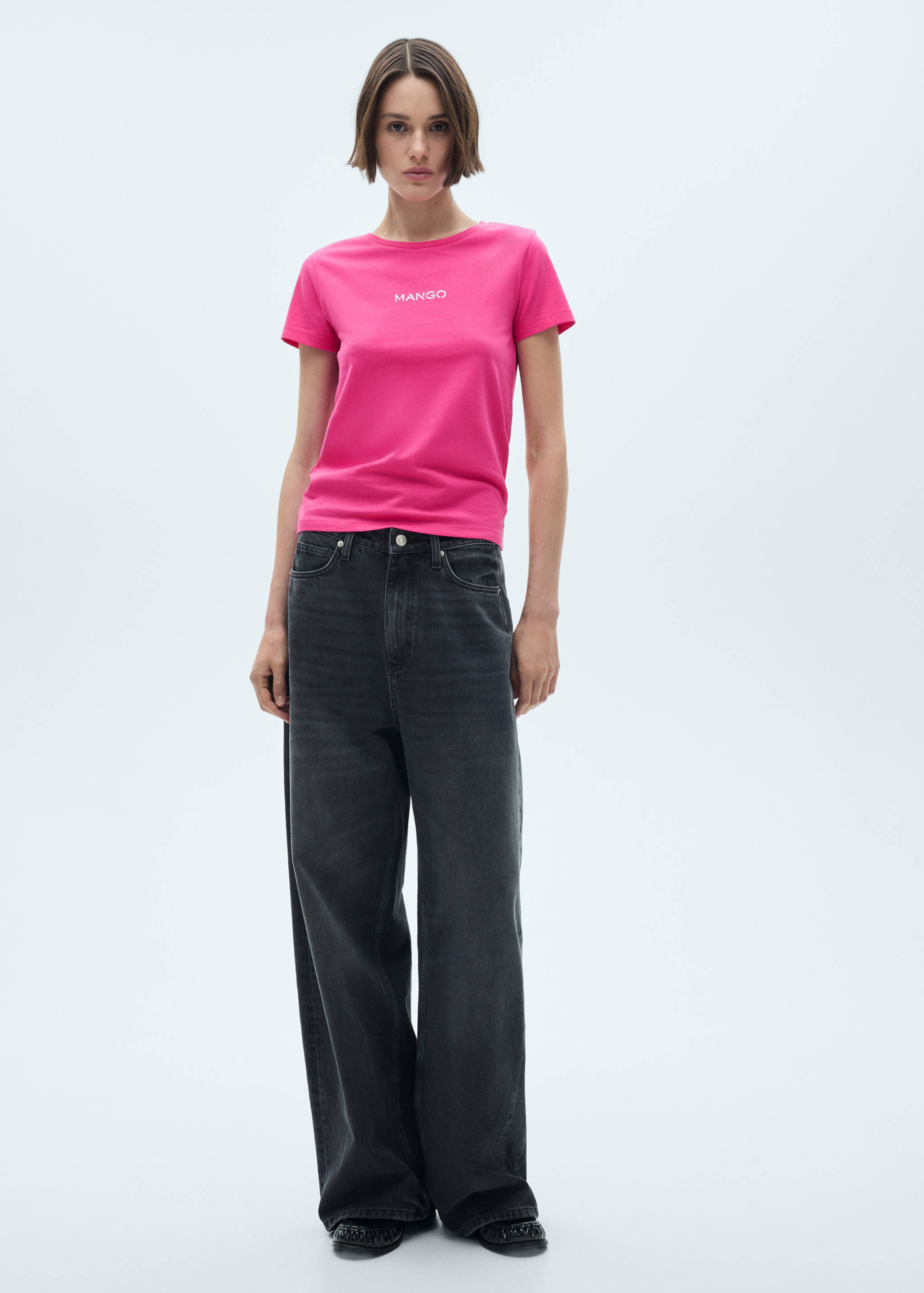 T-shirt logo en coton - Plan général