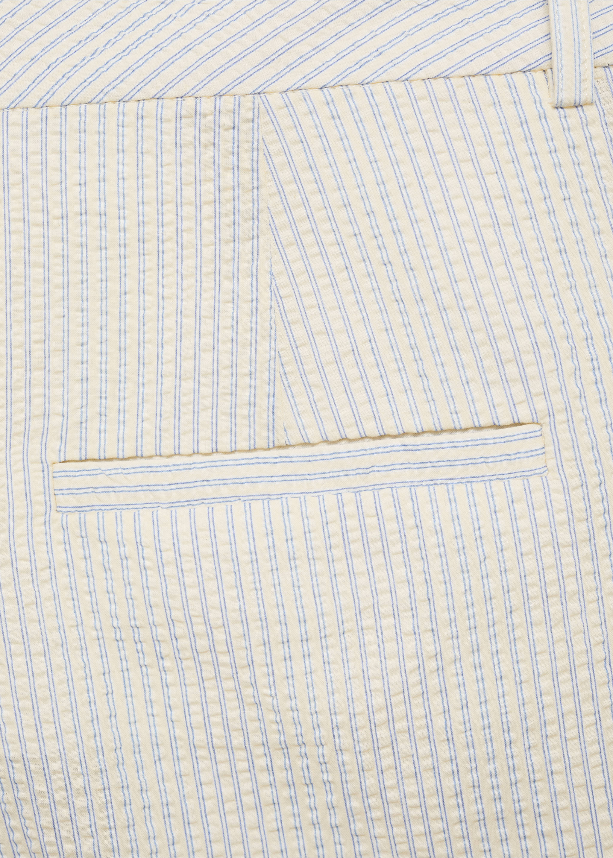 Bermuda en coton à rayures - Détail de l'article 0, Bleu ciel. Ref: 77020358-00.