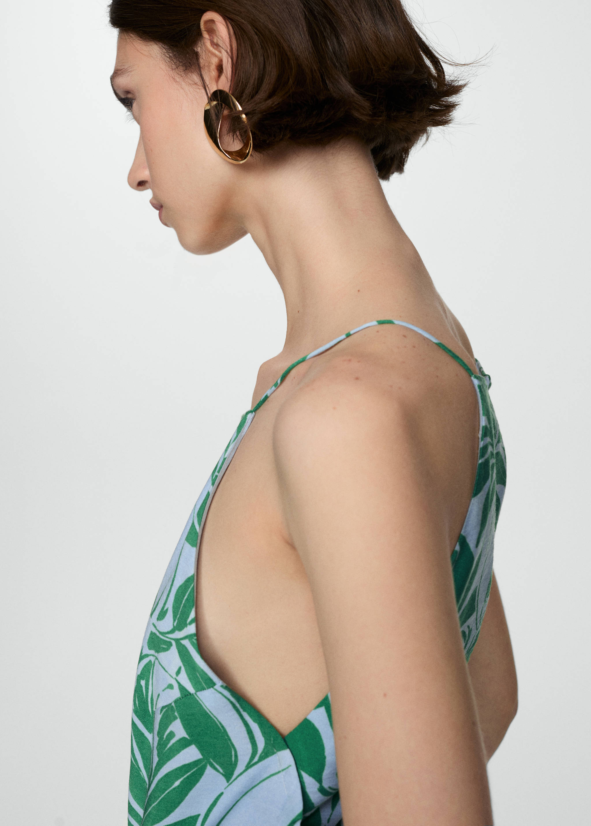 Floral print jumpsuit - Details of the article 1