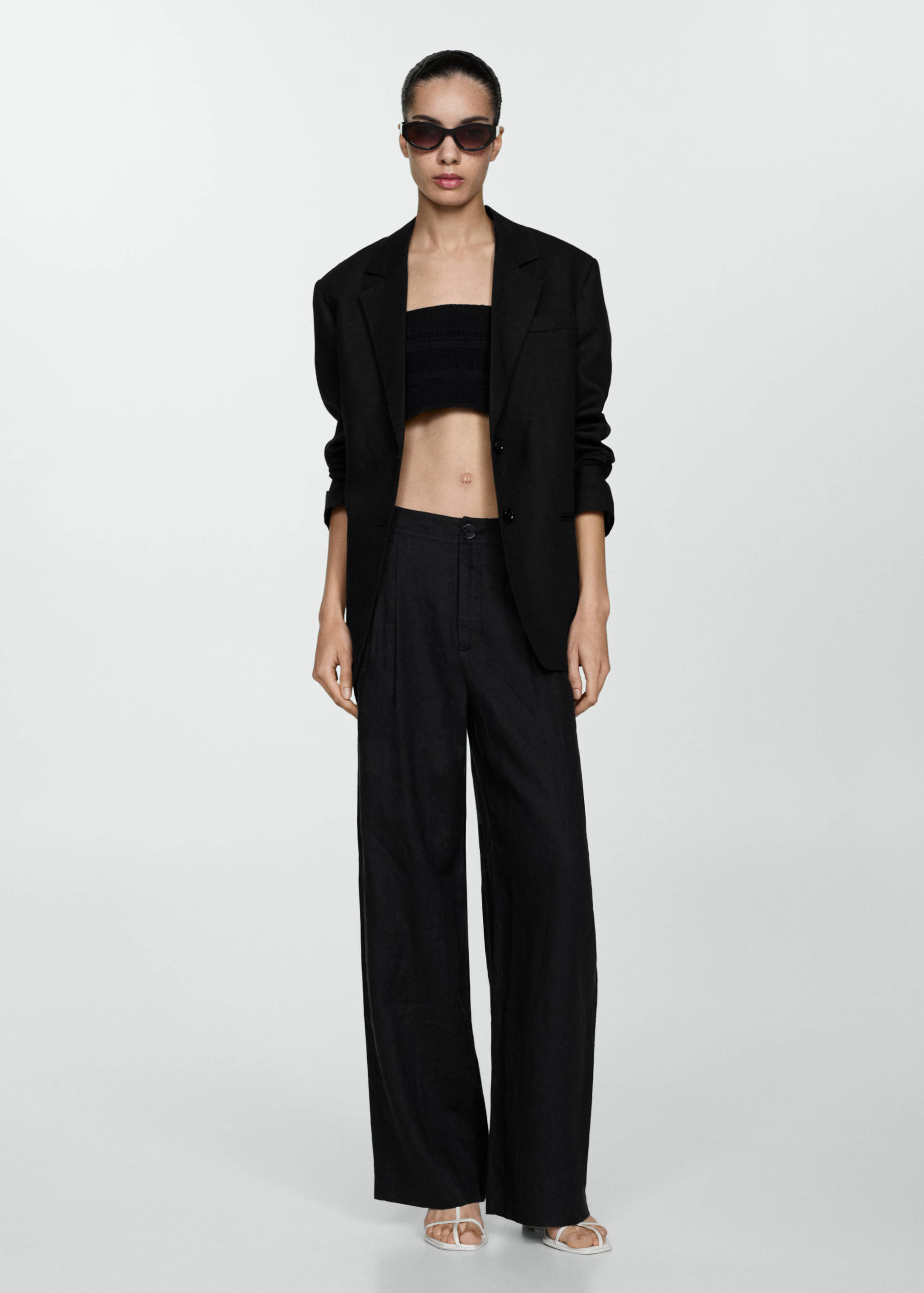 Textured crop top - General plane