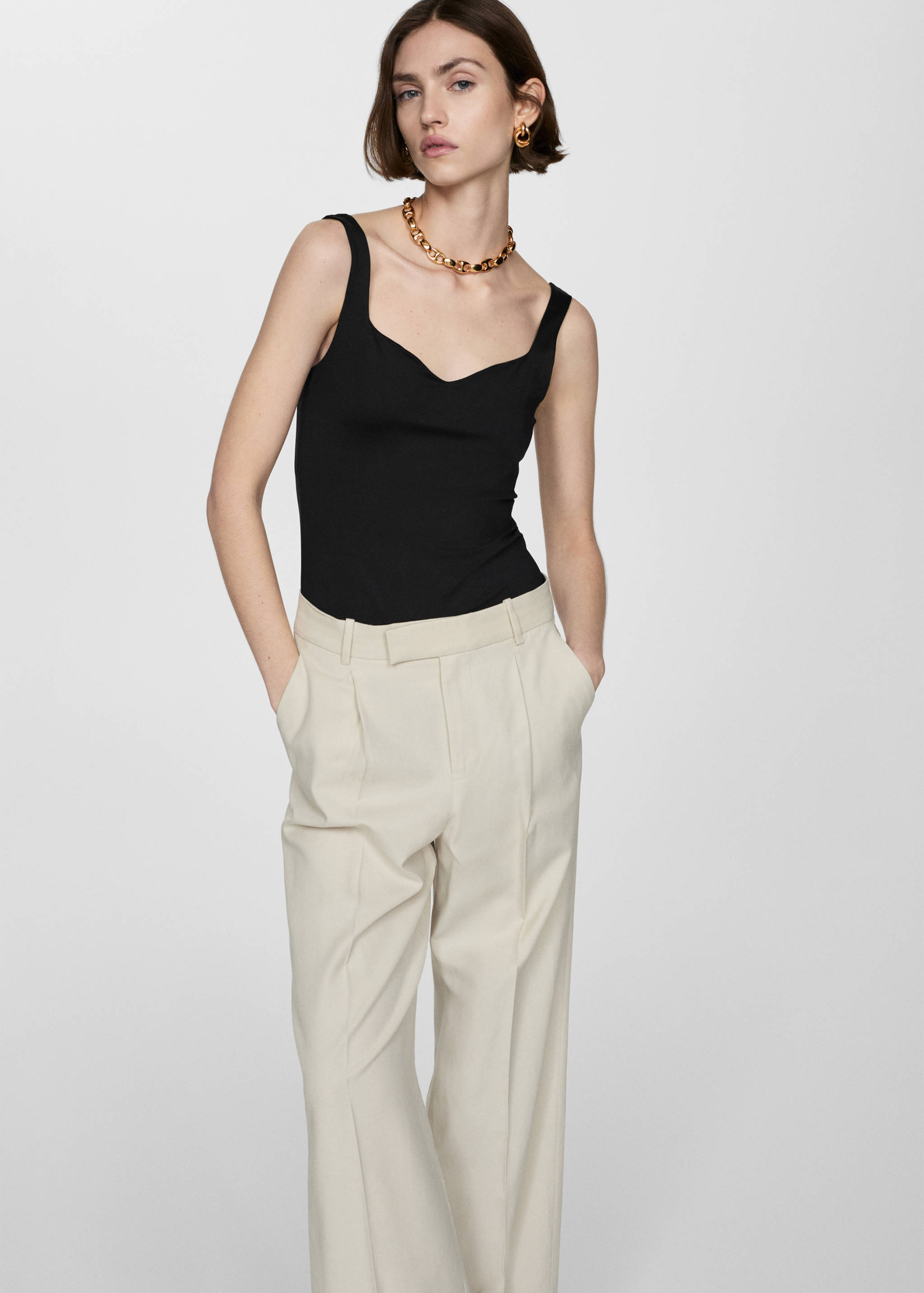 Top punto tirantes - Plano medio