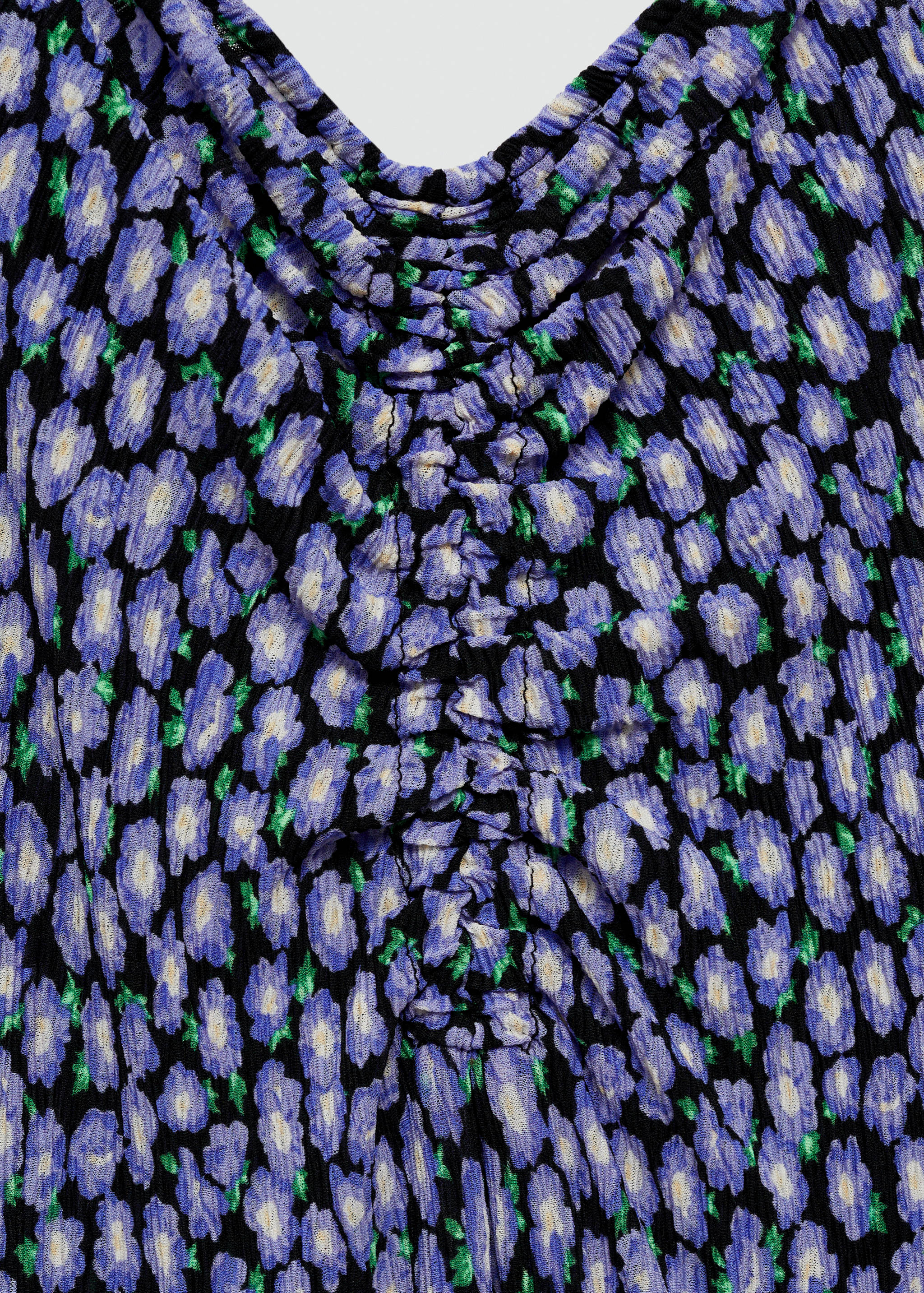 Long printed dress - Details of the article 8