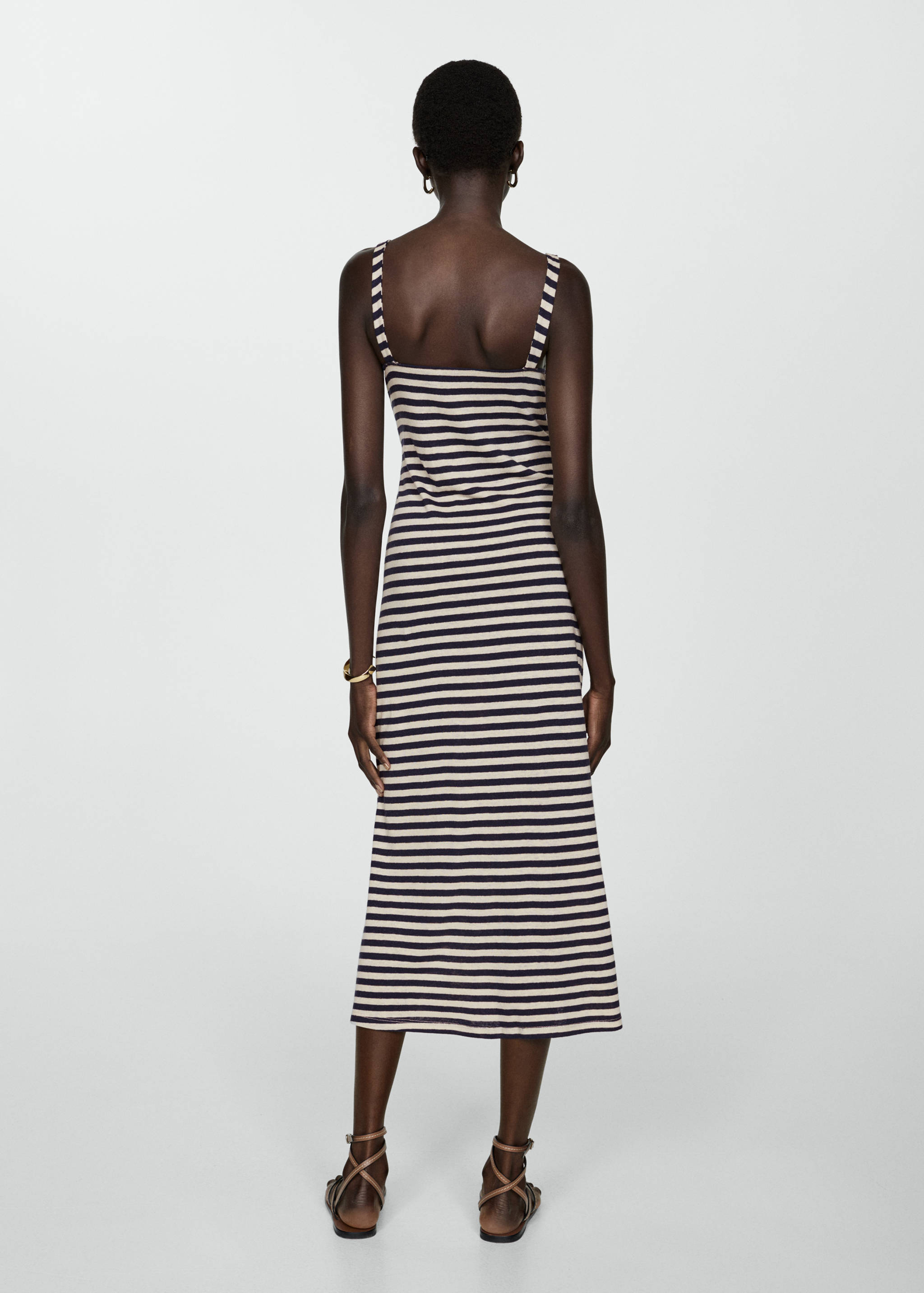 Vestido lino detalle nudo - Reverso del artículo