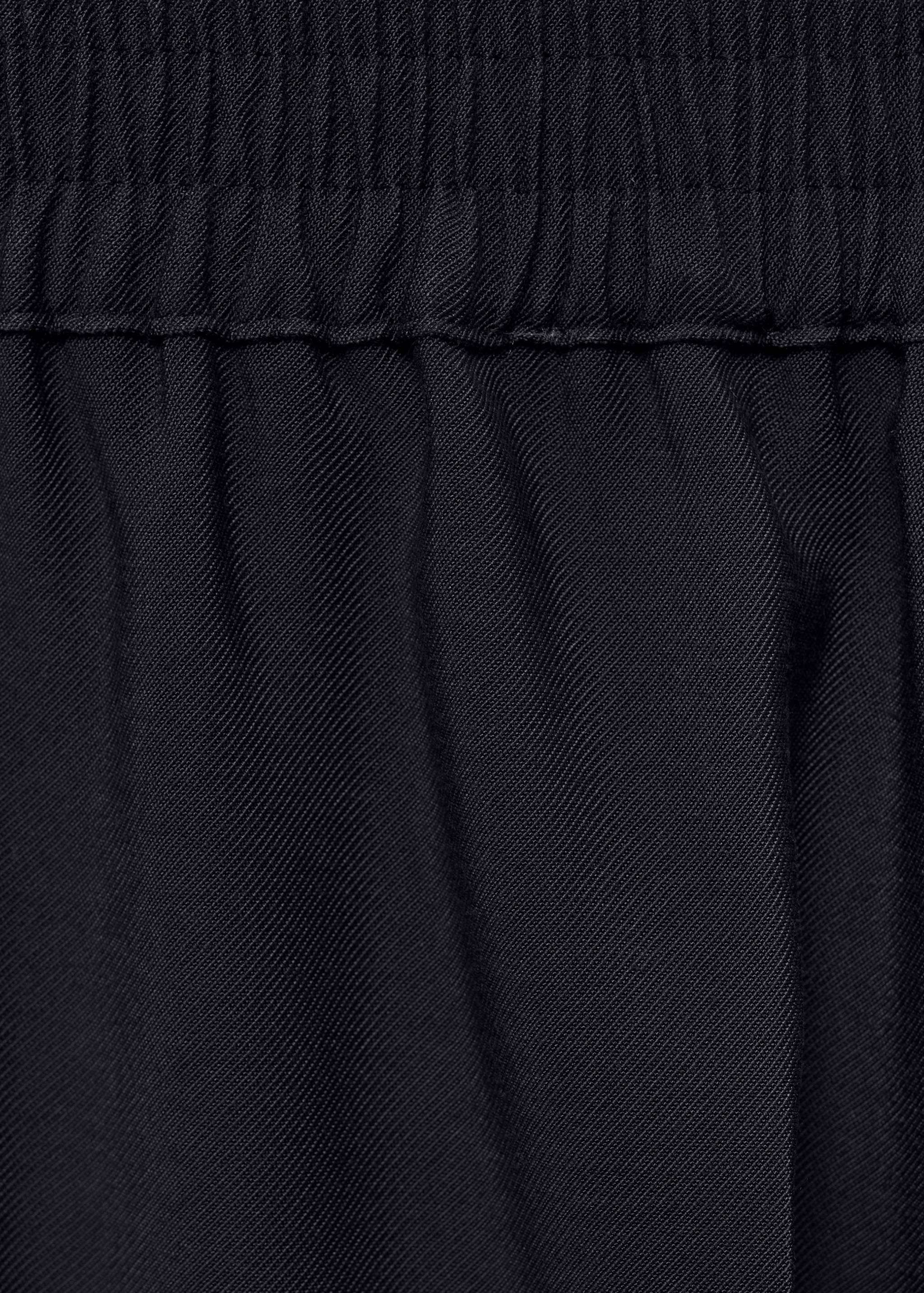 Flowy cropped trousers - Details of the article 0