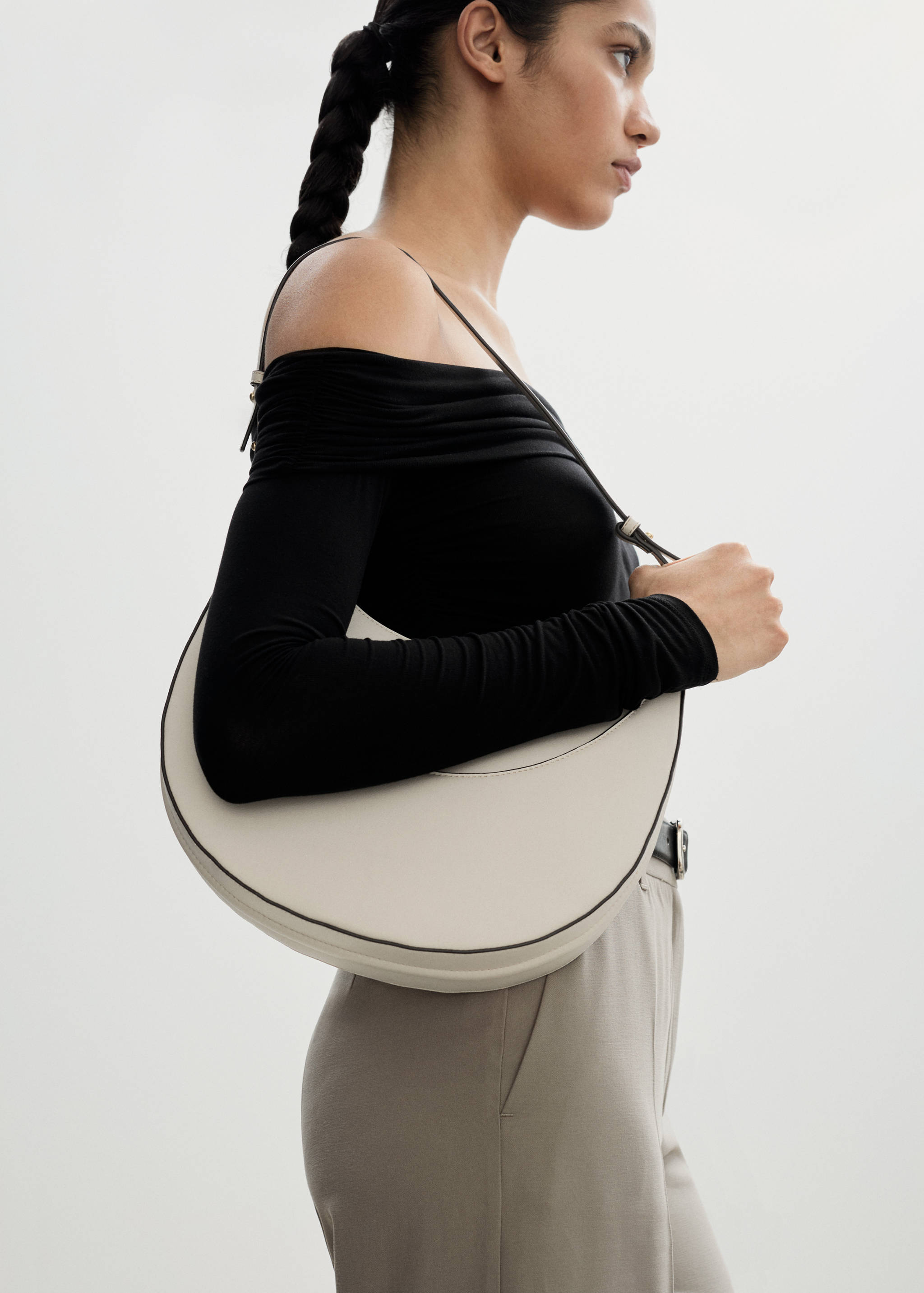 Wide leg pleated trousers - Details of the article 1