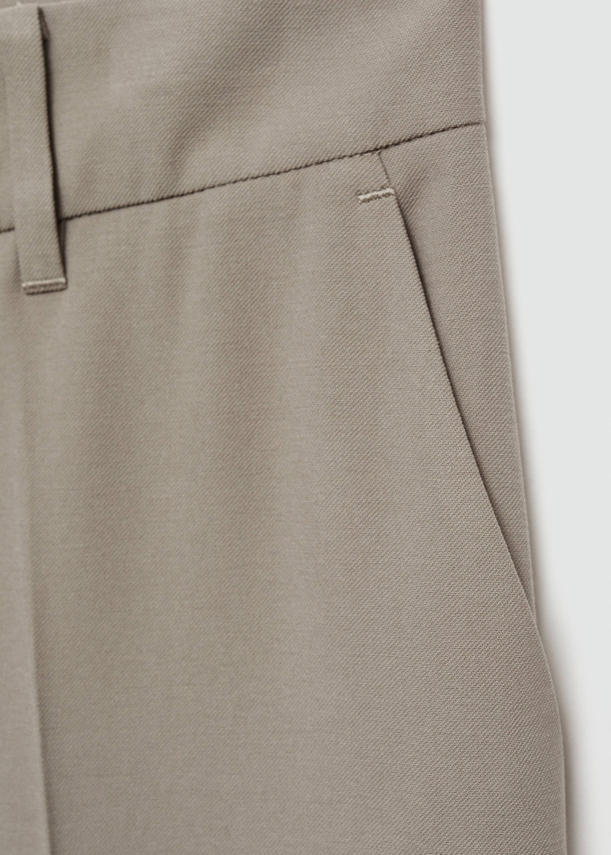 Wide leg pleated trousers - Details of the article 0