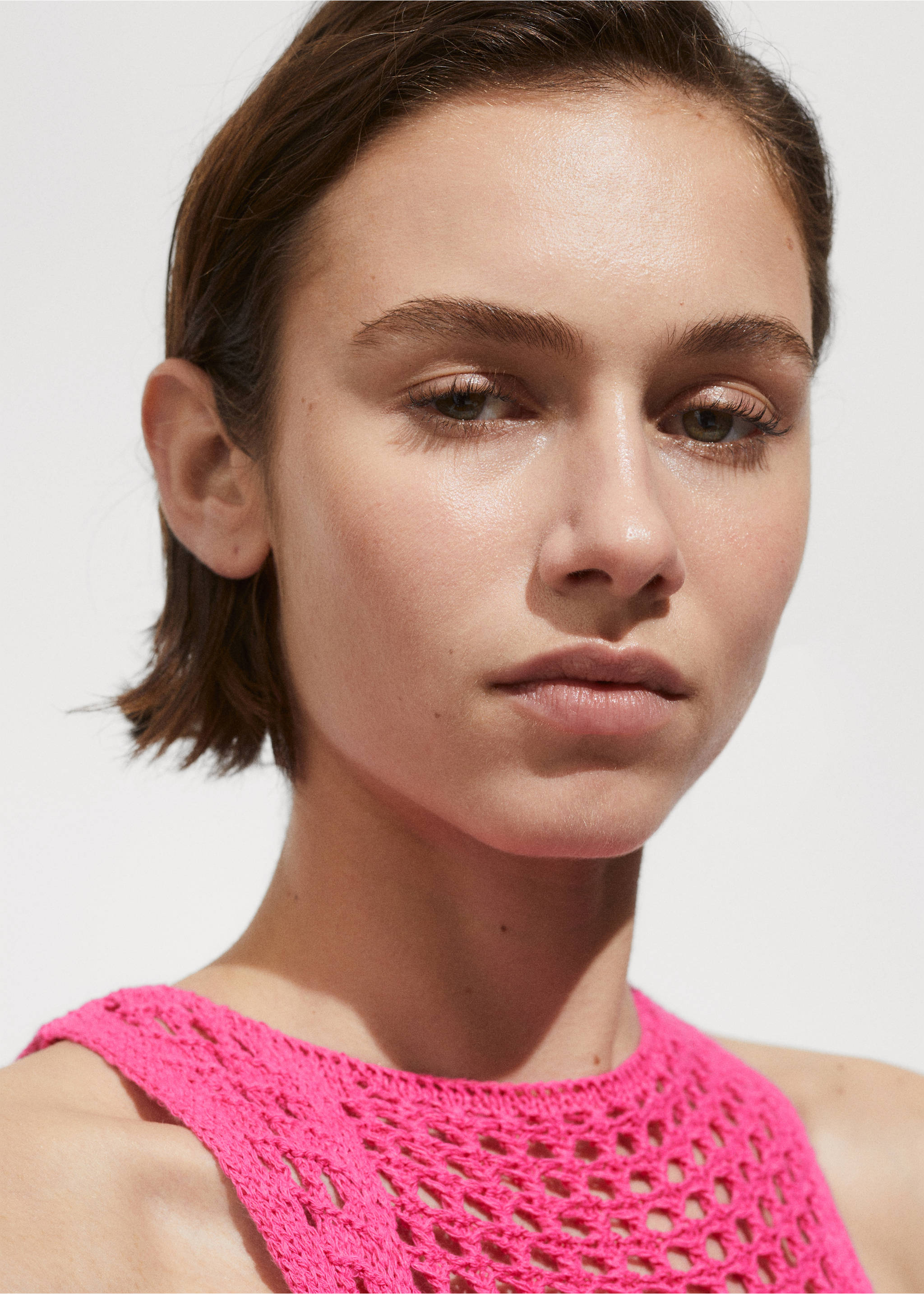 Heklet kjole - Artikkeldetalj 1, Fuchsia. Ref: 77020380-00.