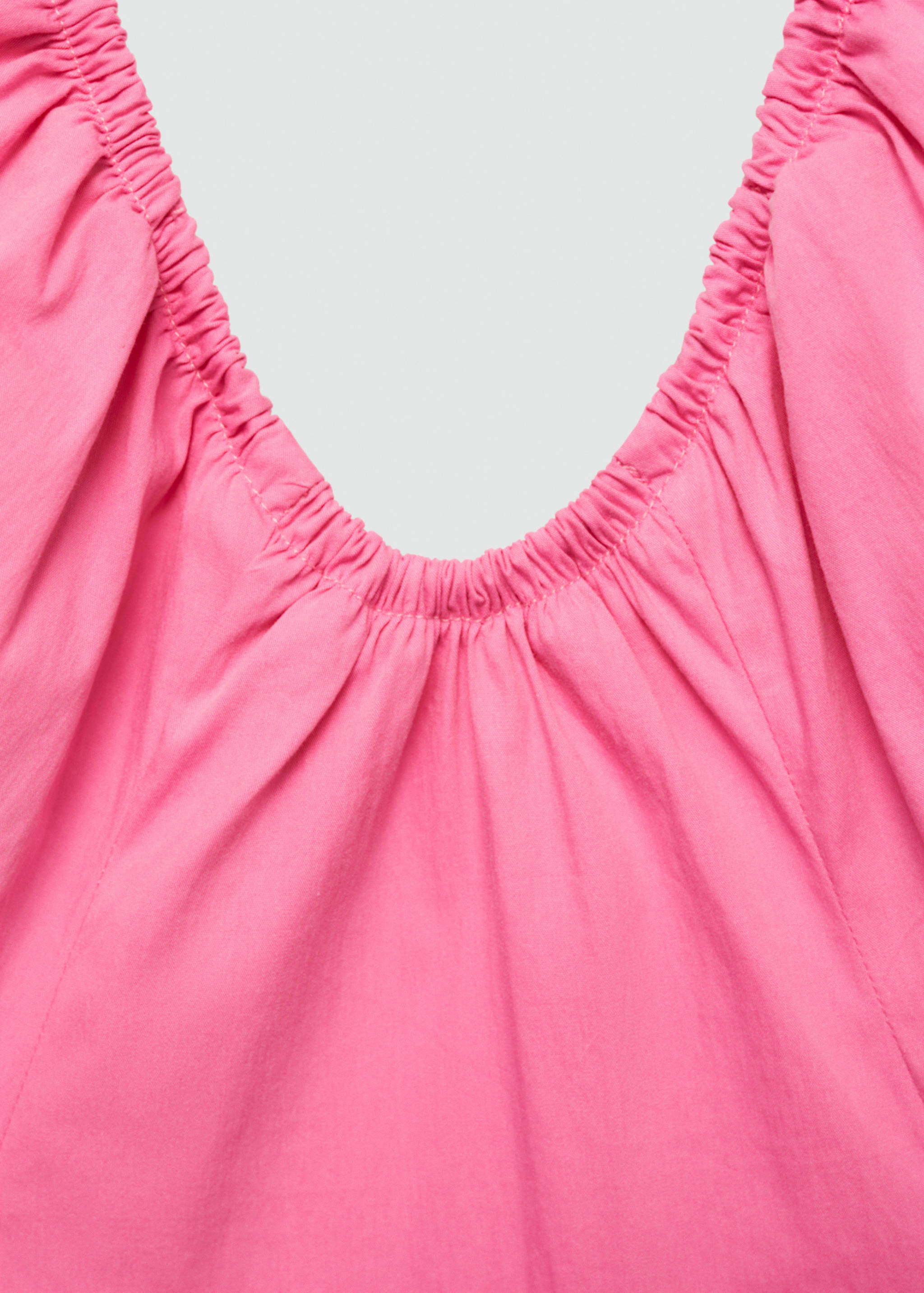 Cotton dress with gathered neckline - Details of the article 8