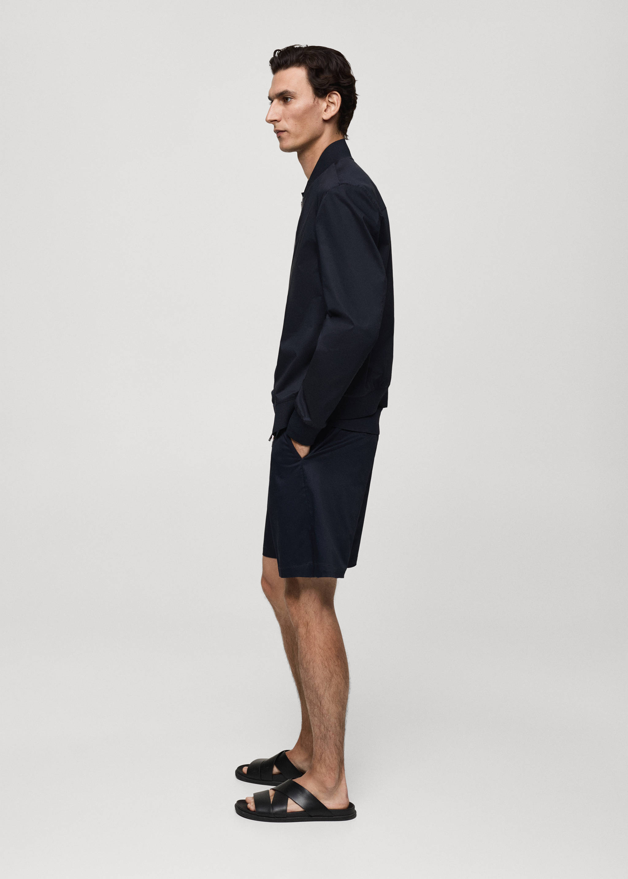 Bomber jacket with zip - Details of the article 2