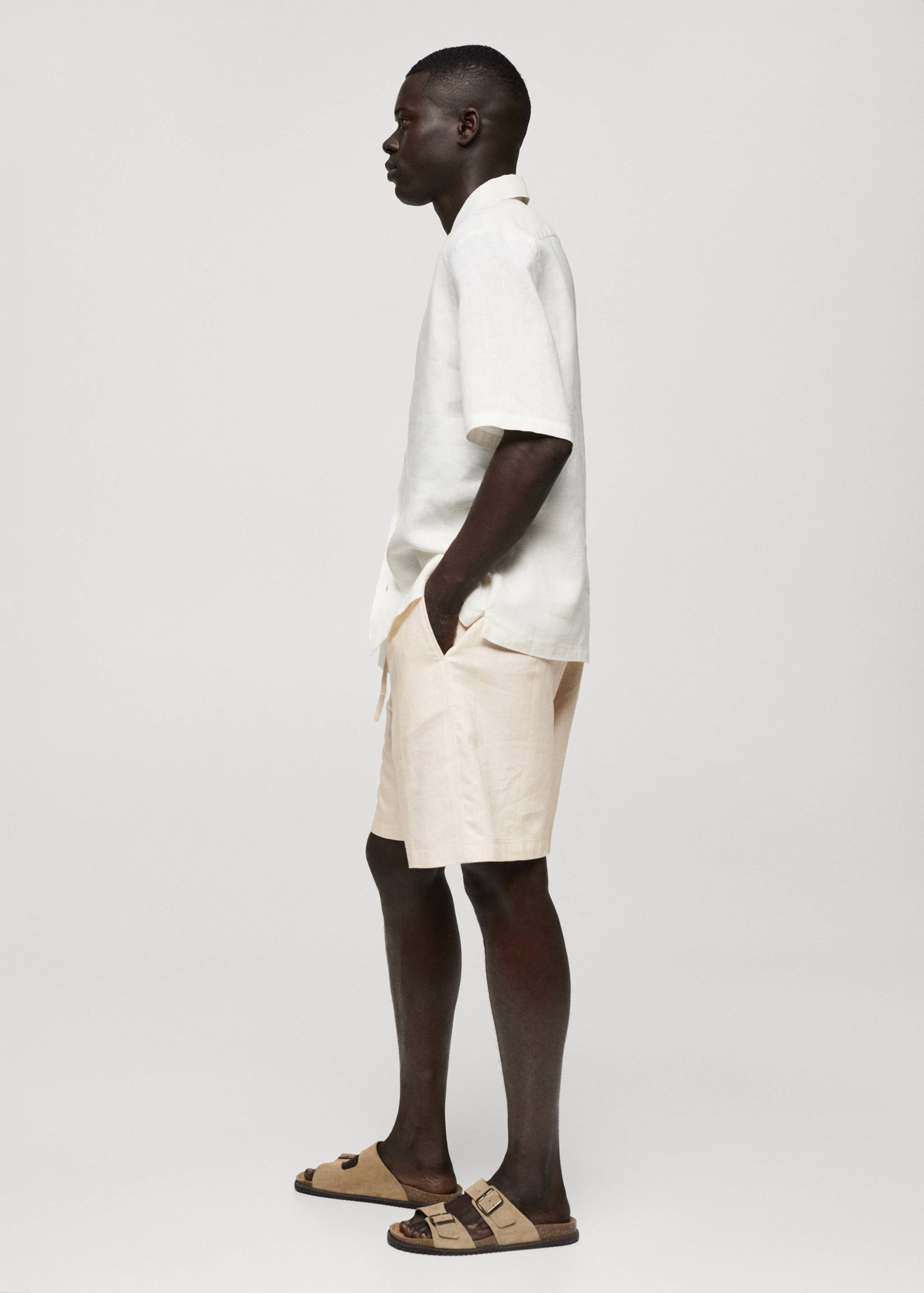 Bermudas algodón lino cordón - Detalle del artículo 2