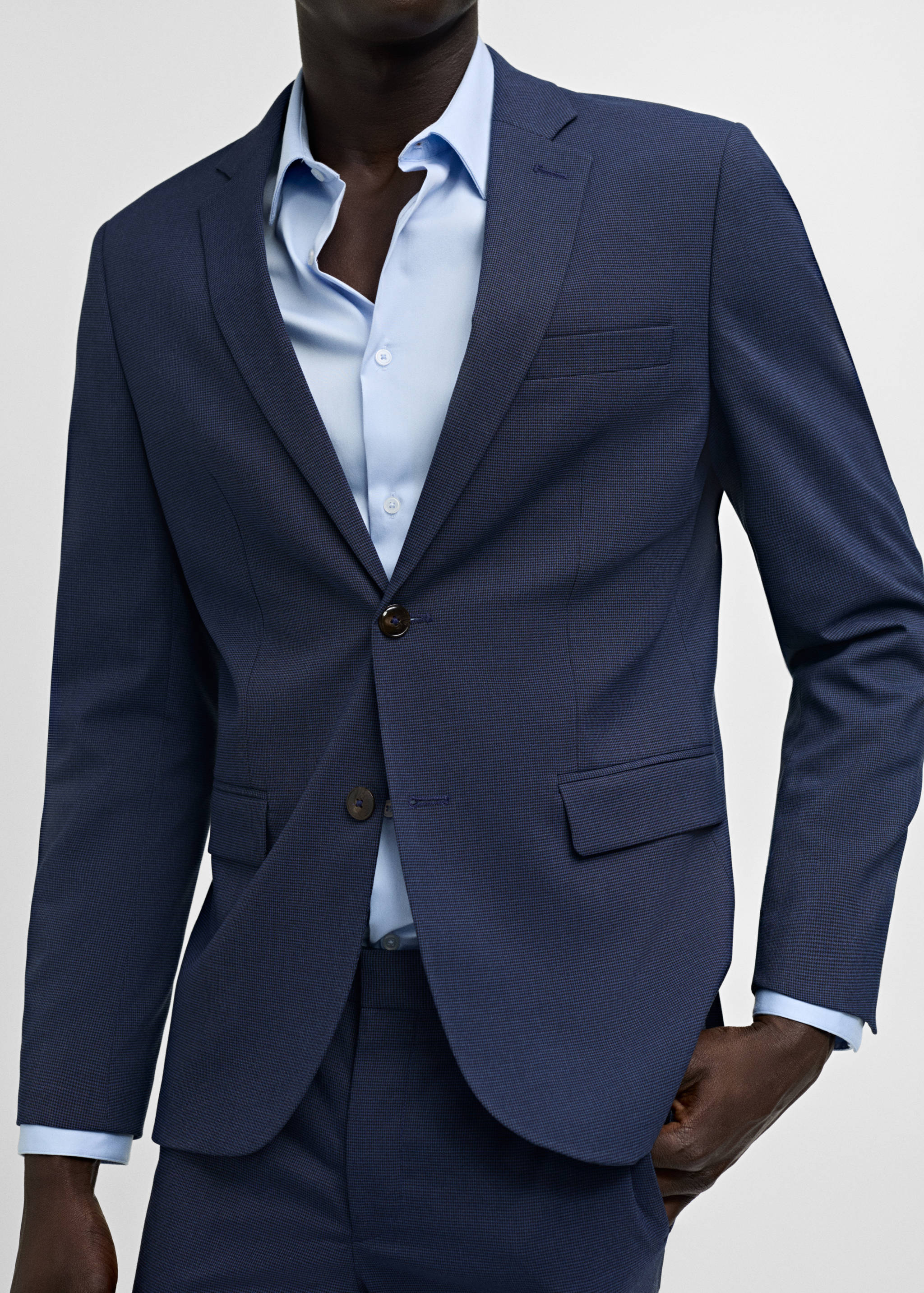 Super slim-fit suit jacket in stretch fabric - Details of the article 6