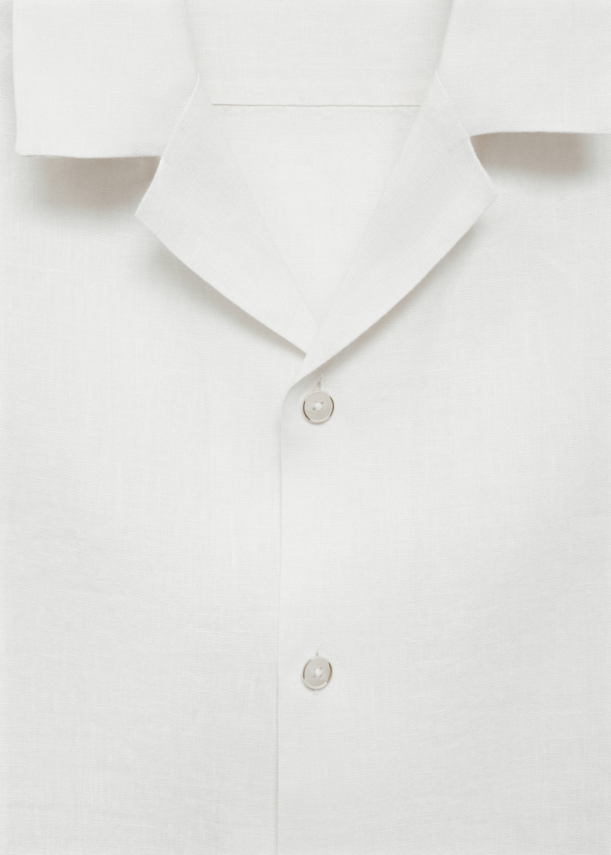 Regular-fit 100% linen shirt - Details of the article 8