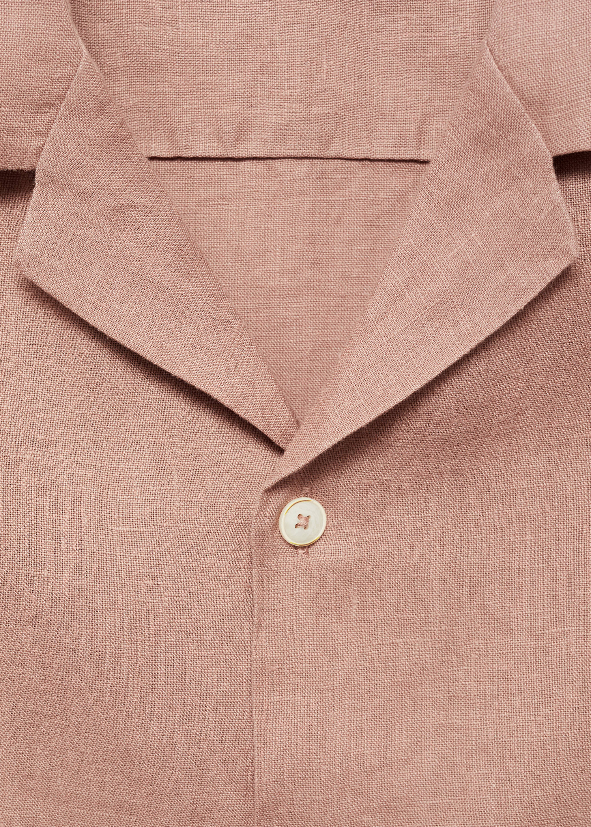 Regular-fit 100% linen shirt - Details of the article 8