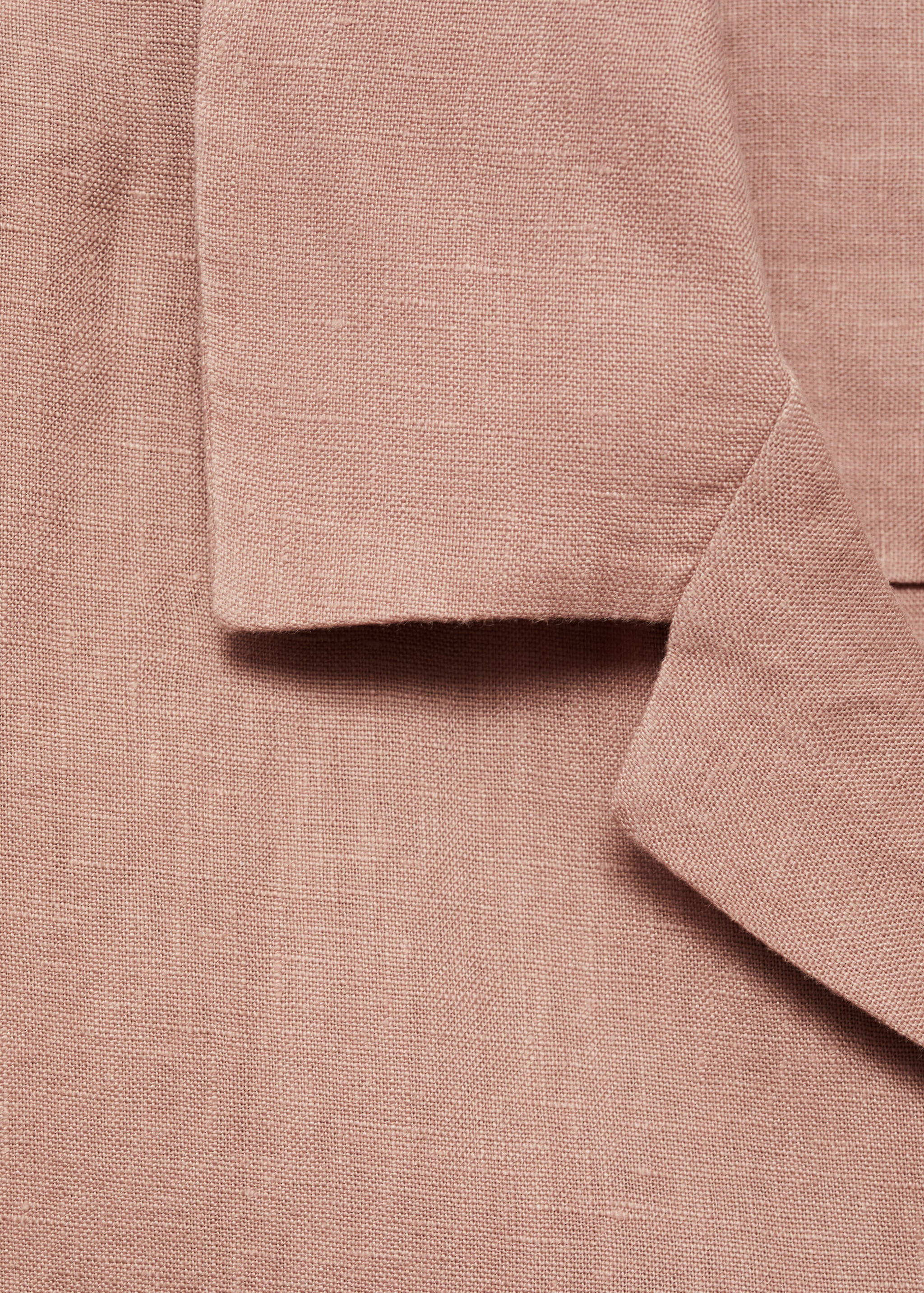 Regular-fit 100% linen shirt - Details of the article 0