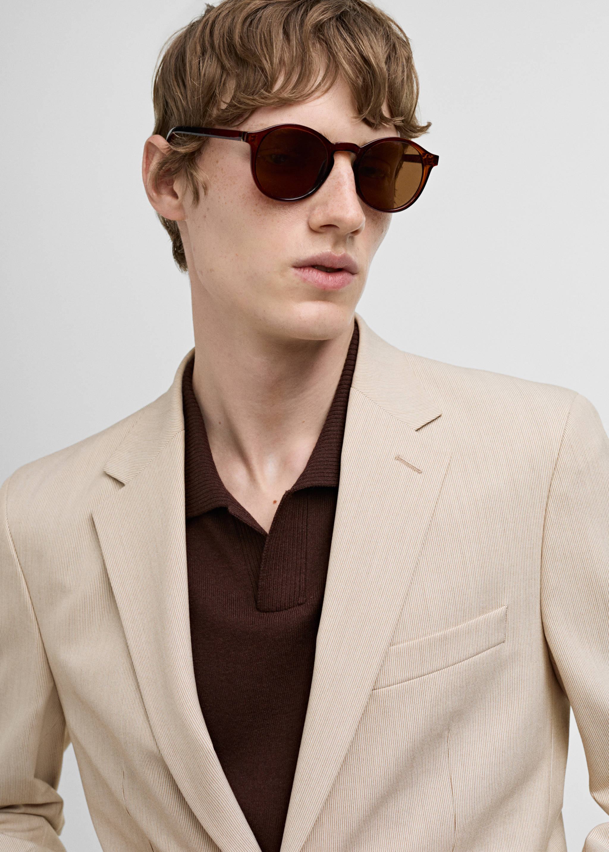 Slim Fit-Anzugjacke aus Comfort-Stretch-Gewebe - Detail des Artikels 1