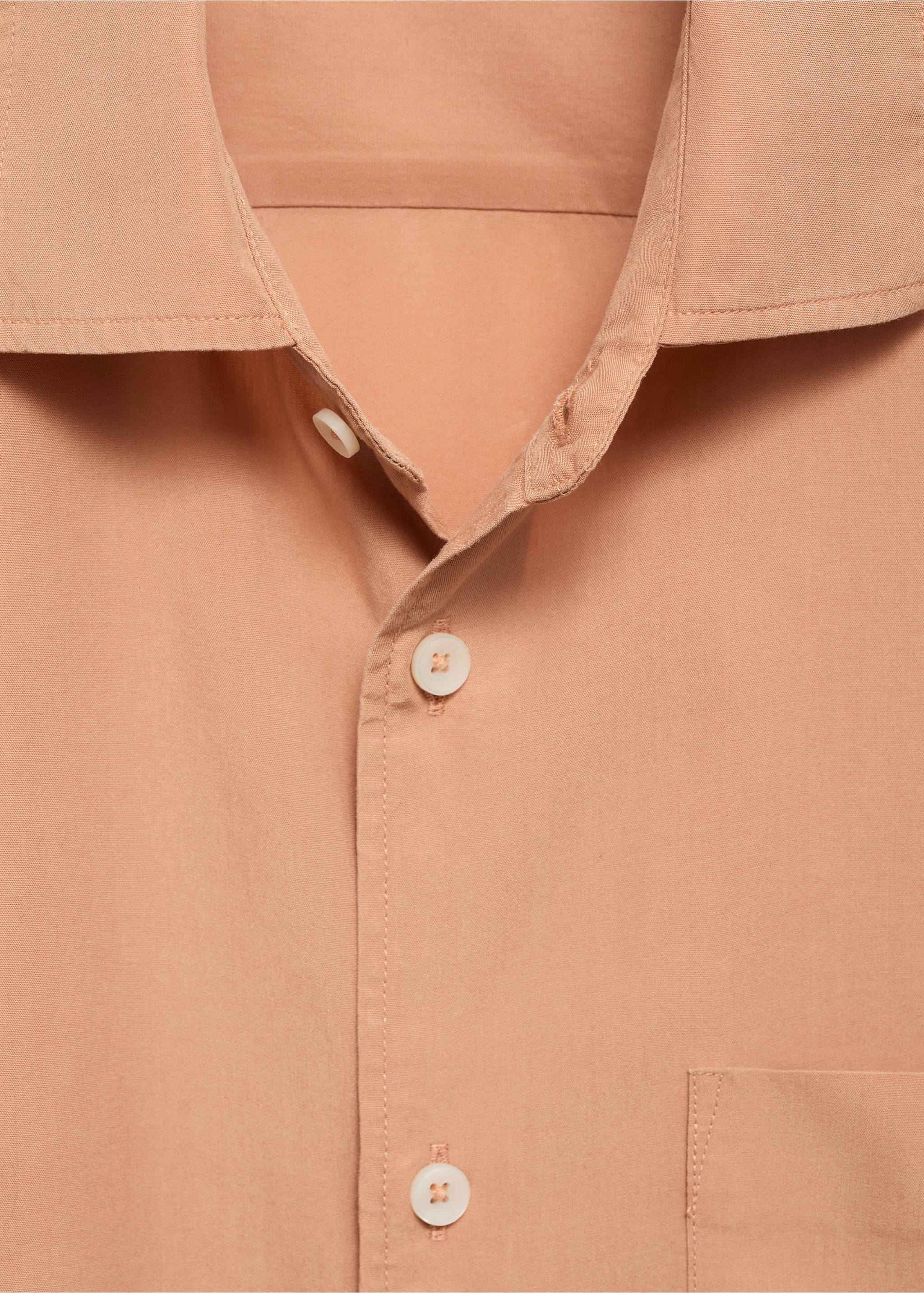 Chemise relaxed-fit 100 % Tencel - Détail de l'article 8, Pêche. Ref: 77020575-00.