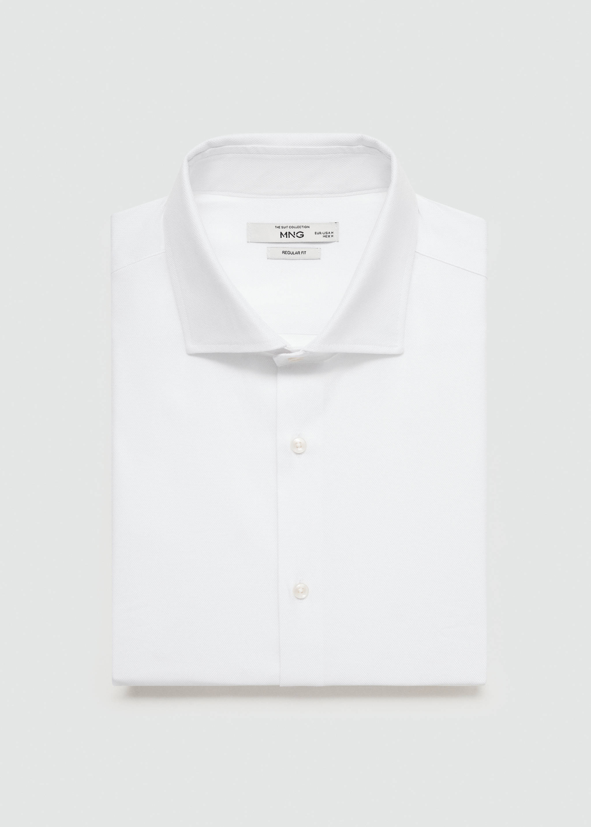 Kostymskjorta regular fit struktur - Detaljer om artikeln 8