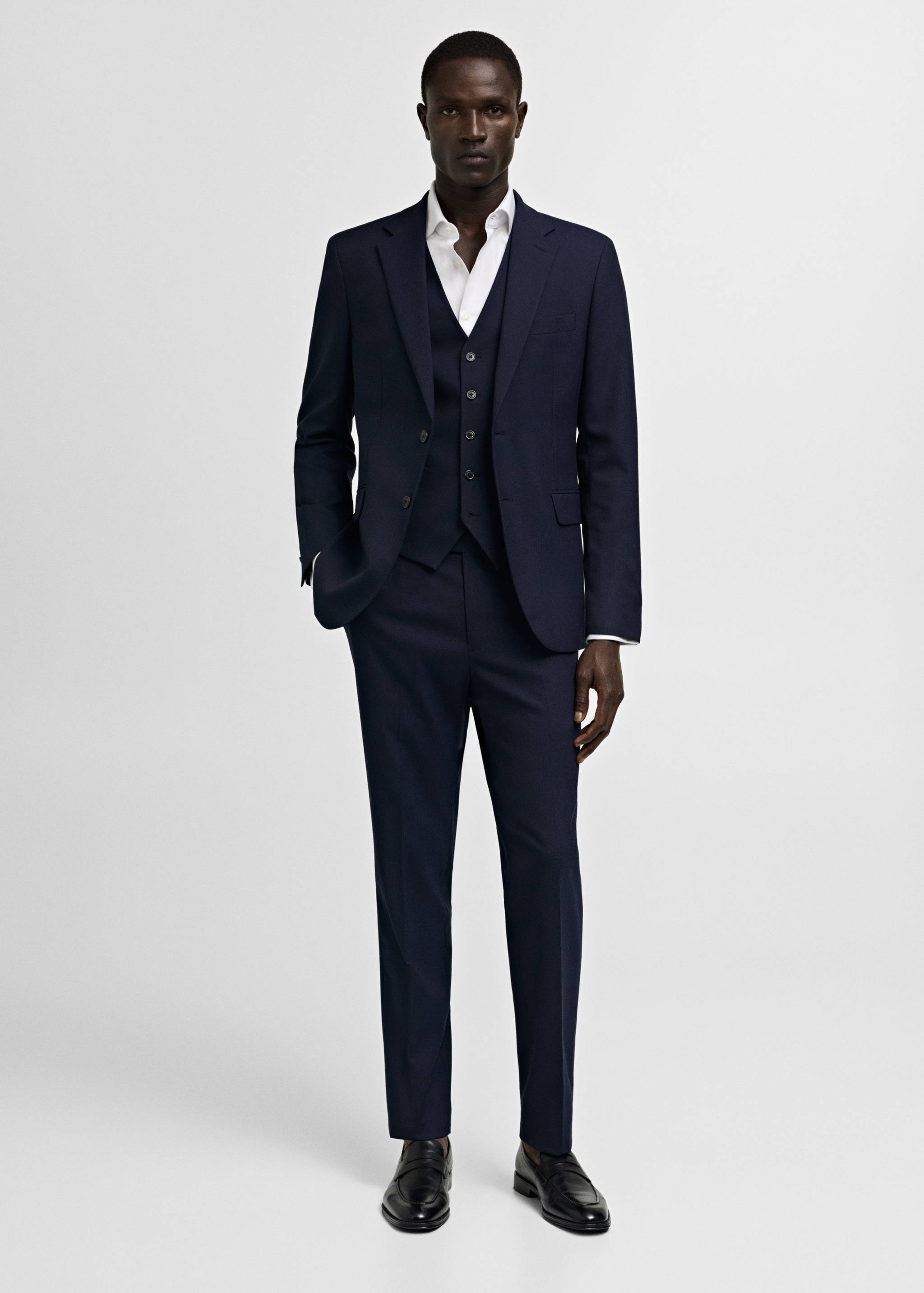 Regular Fit-Anzughemd mit Manschetten - Allgemeine Ansicht