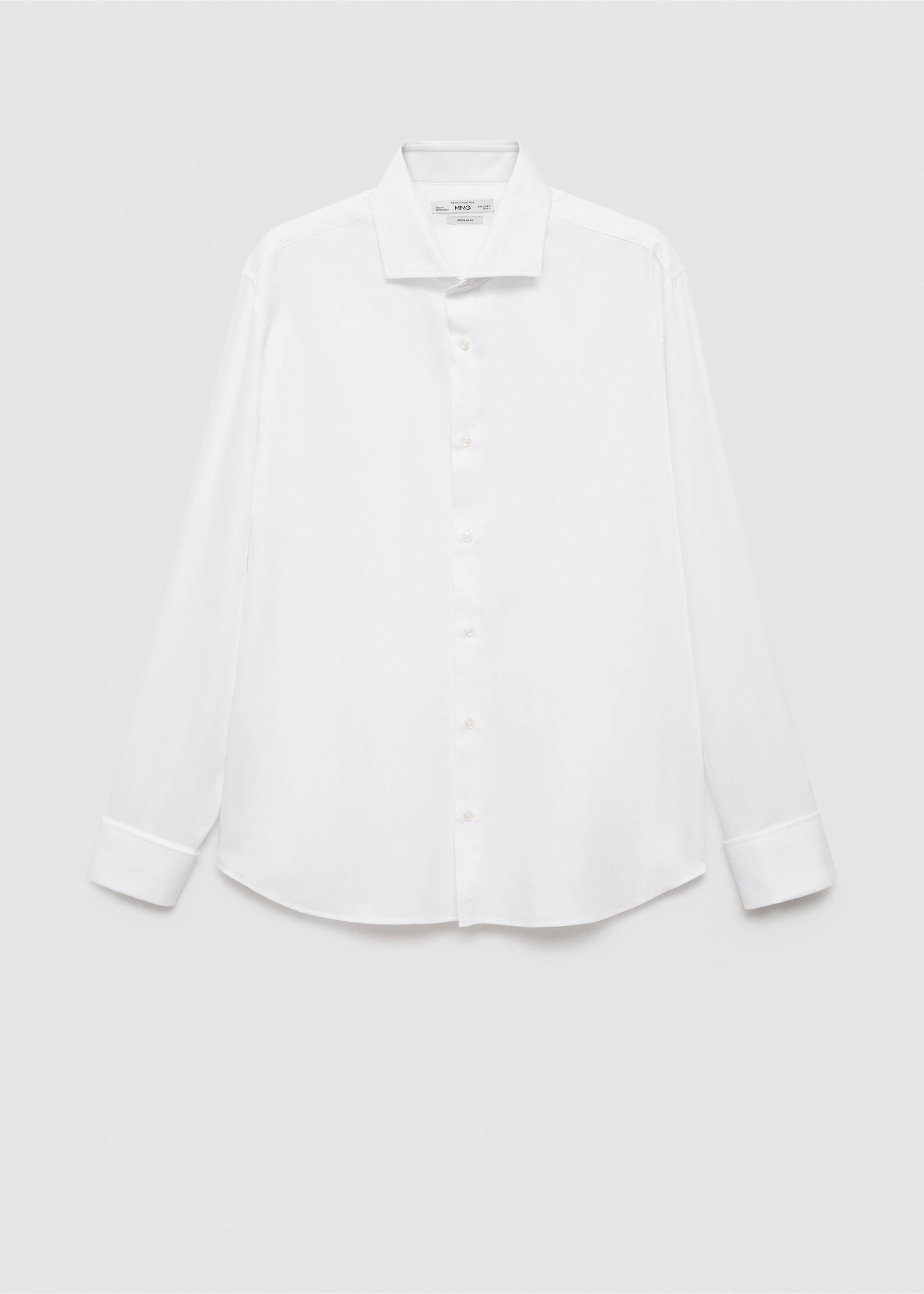 Penskjorte regular fit med mansjetter - Artikkel uten modell, Hvit. Ref: 77020578-00.