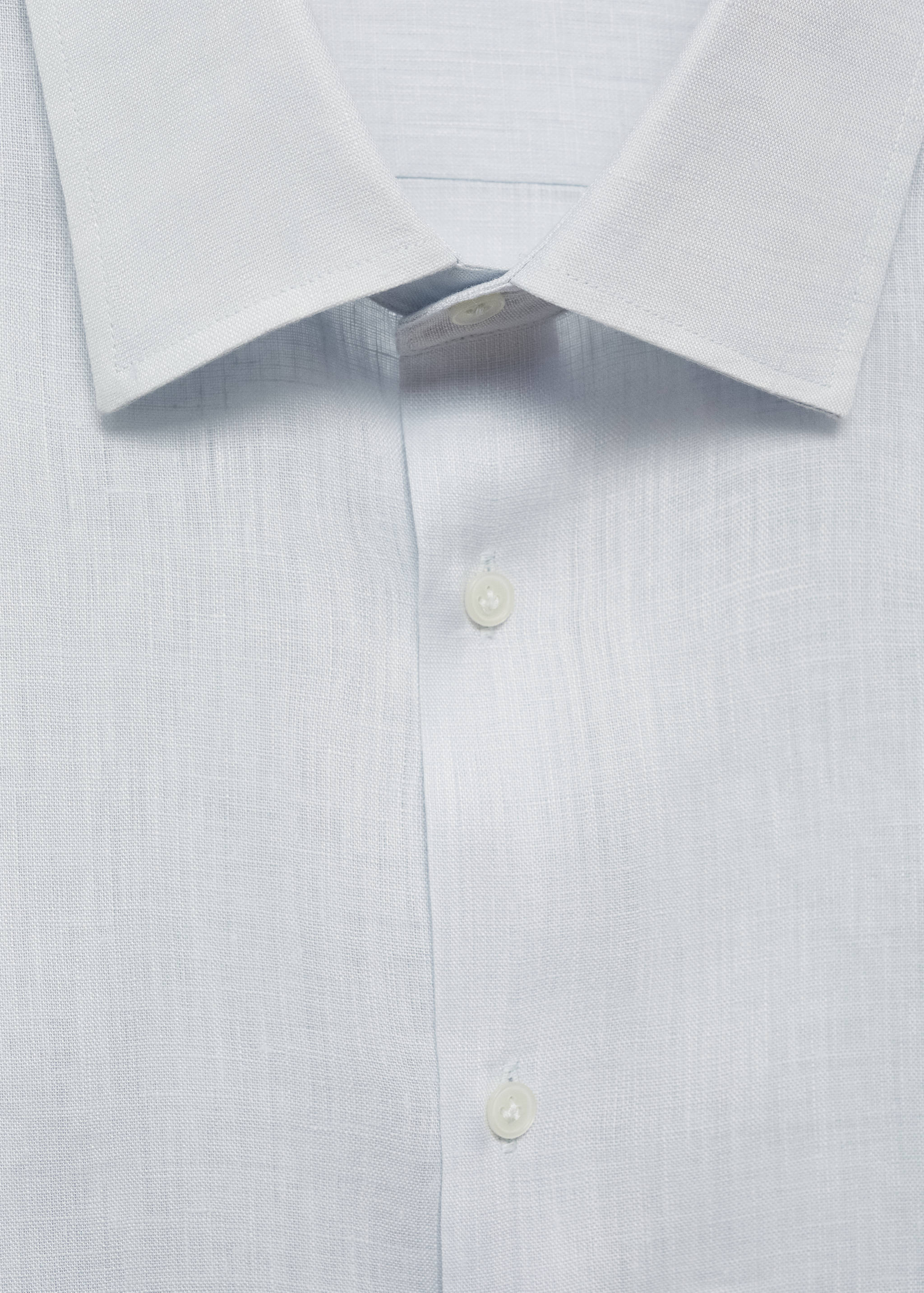Regular-fit 100% linen shirt - Details of the article 8