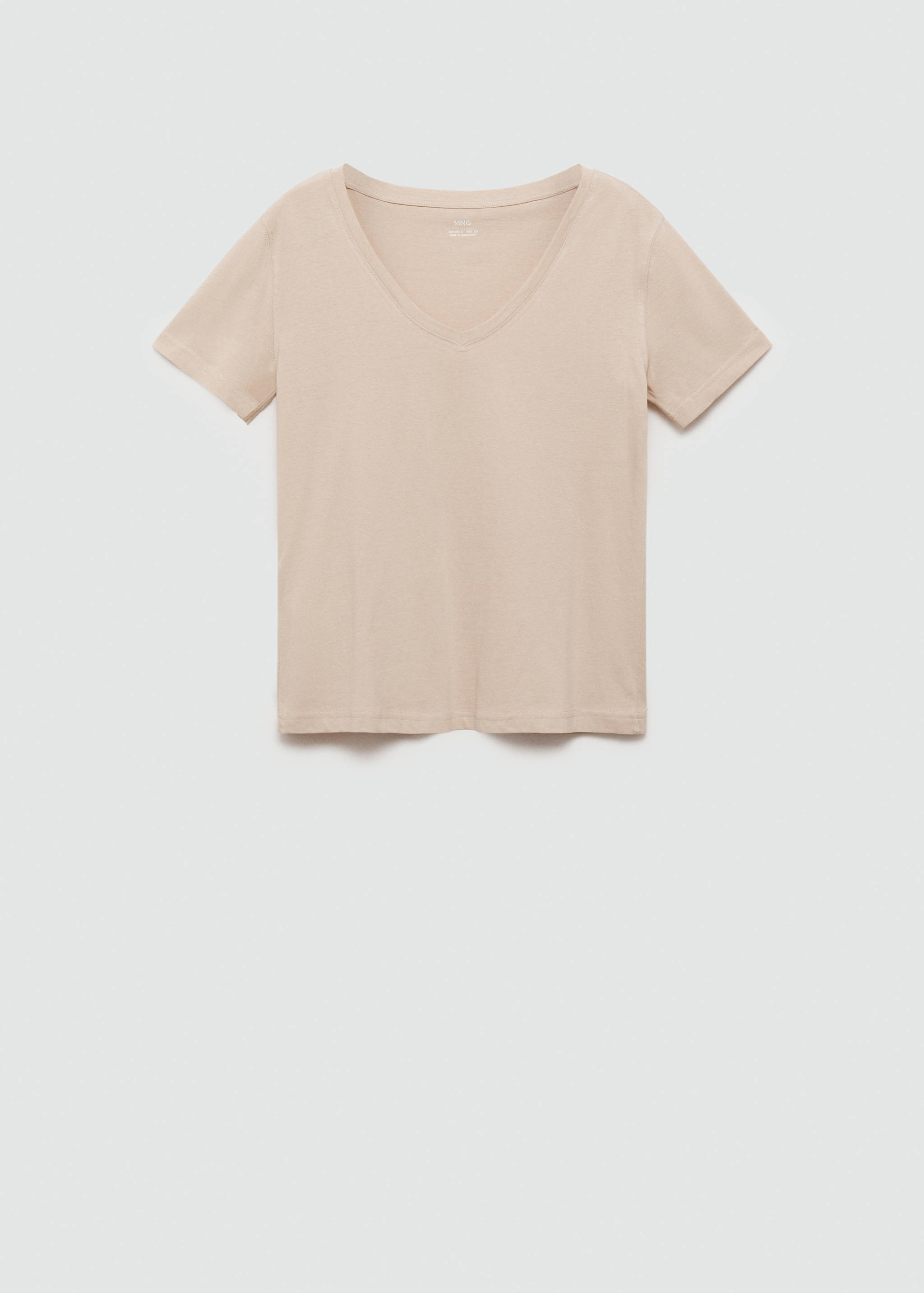 V-neck cotton T-shirt - Article without model