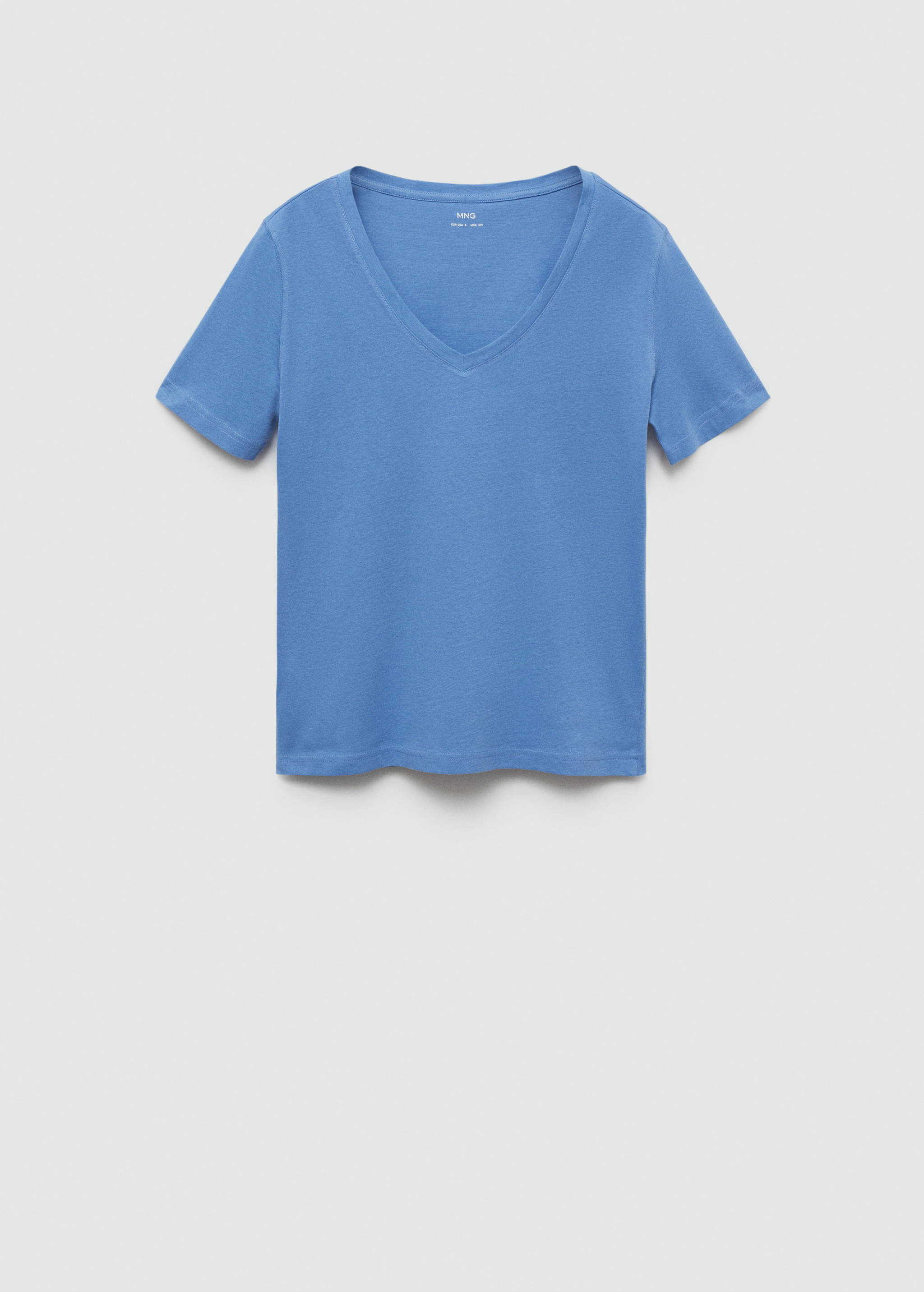 V-neck cotton T-shirt - Article without model