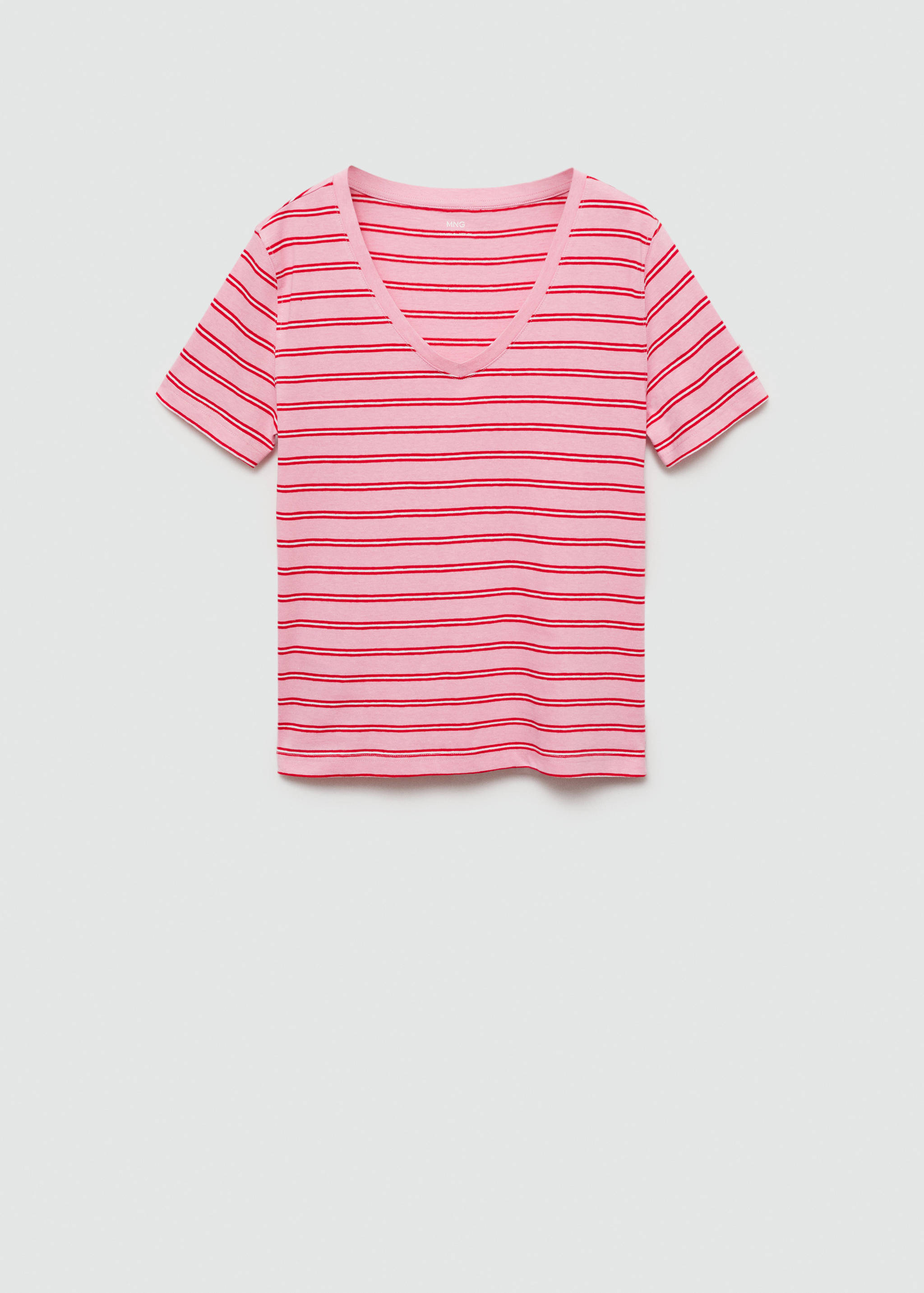 V-neck cotton T-shirt - Article without model