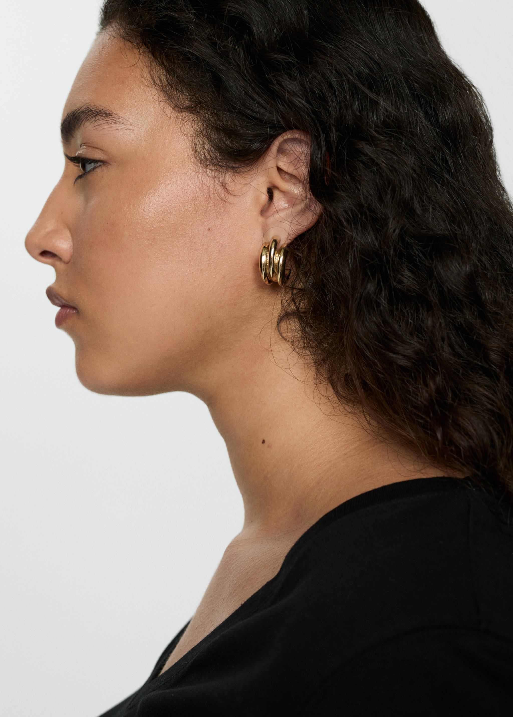 V-neck cotton T-shirt - Details of the article 4