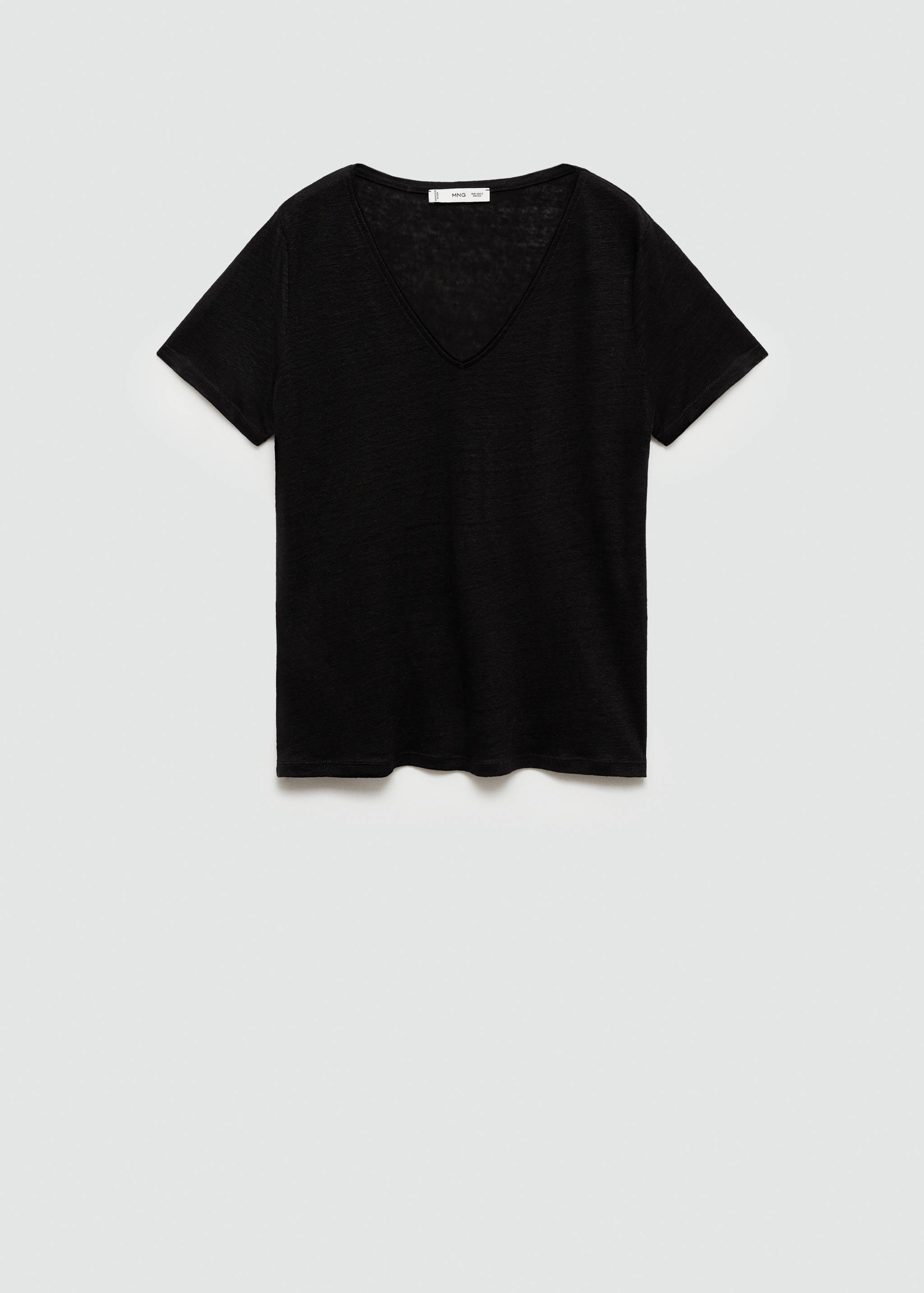 Kurzärmliges Leinen-T-Shirt - Artikel ohne Model