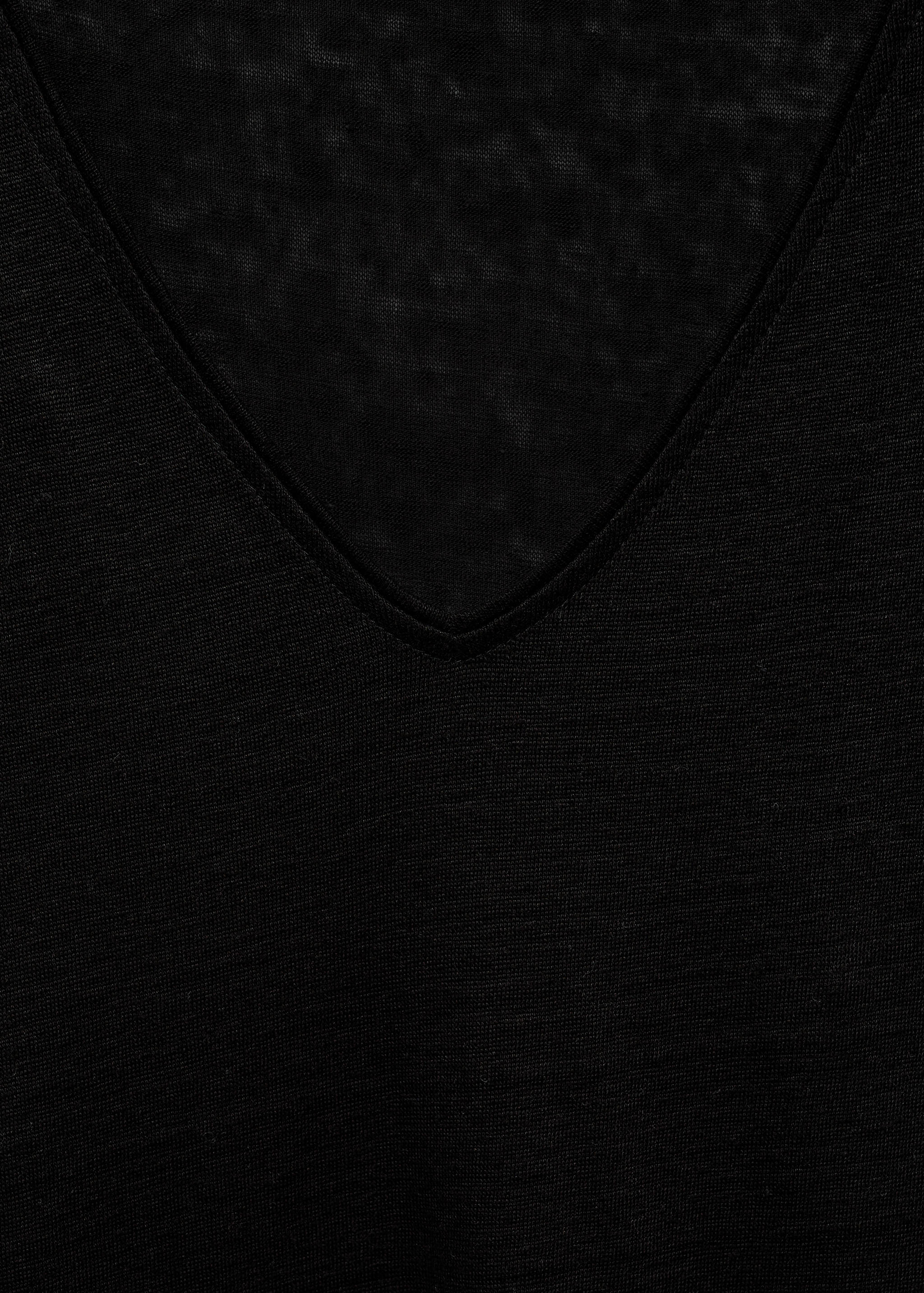 Kurzärmliges Leinen-T-Shirt - Detail des Artikels 8