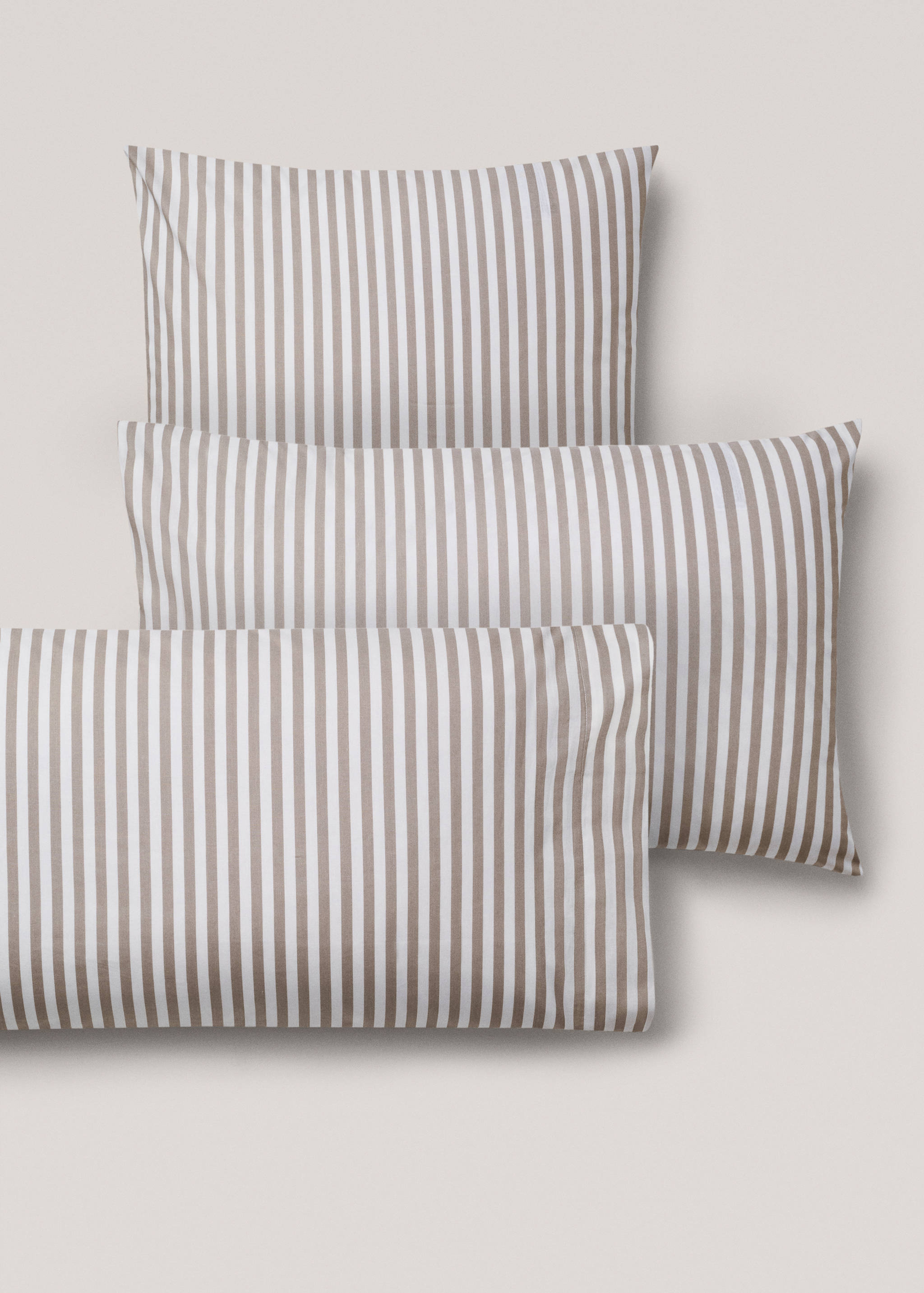 Stripes cotton pillow case 45x110cm - Details of the article 4