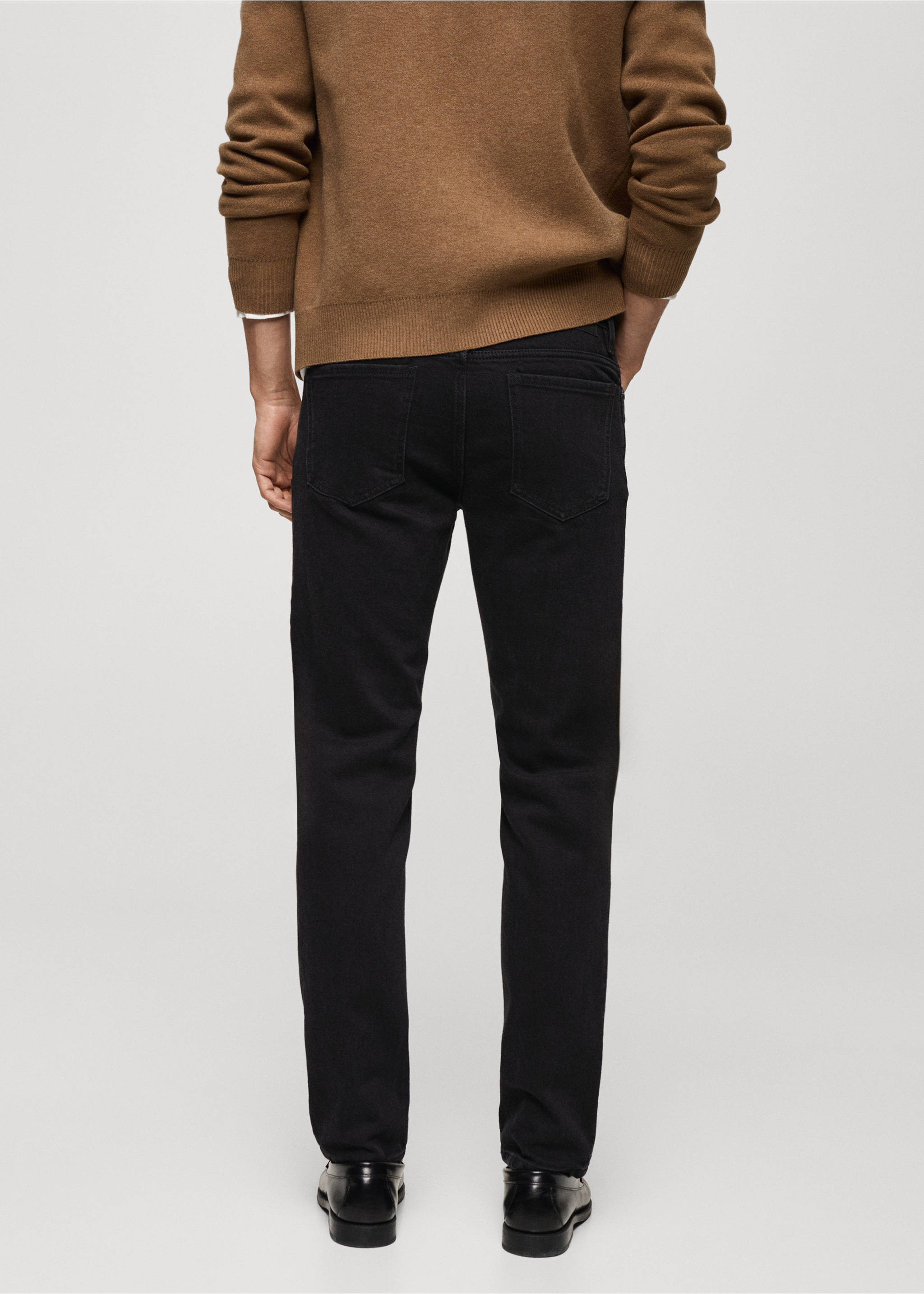 Slim Fit-Jeans Jan - Rückseite des Artikels, Black denim. Ref: 77020596-00.