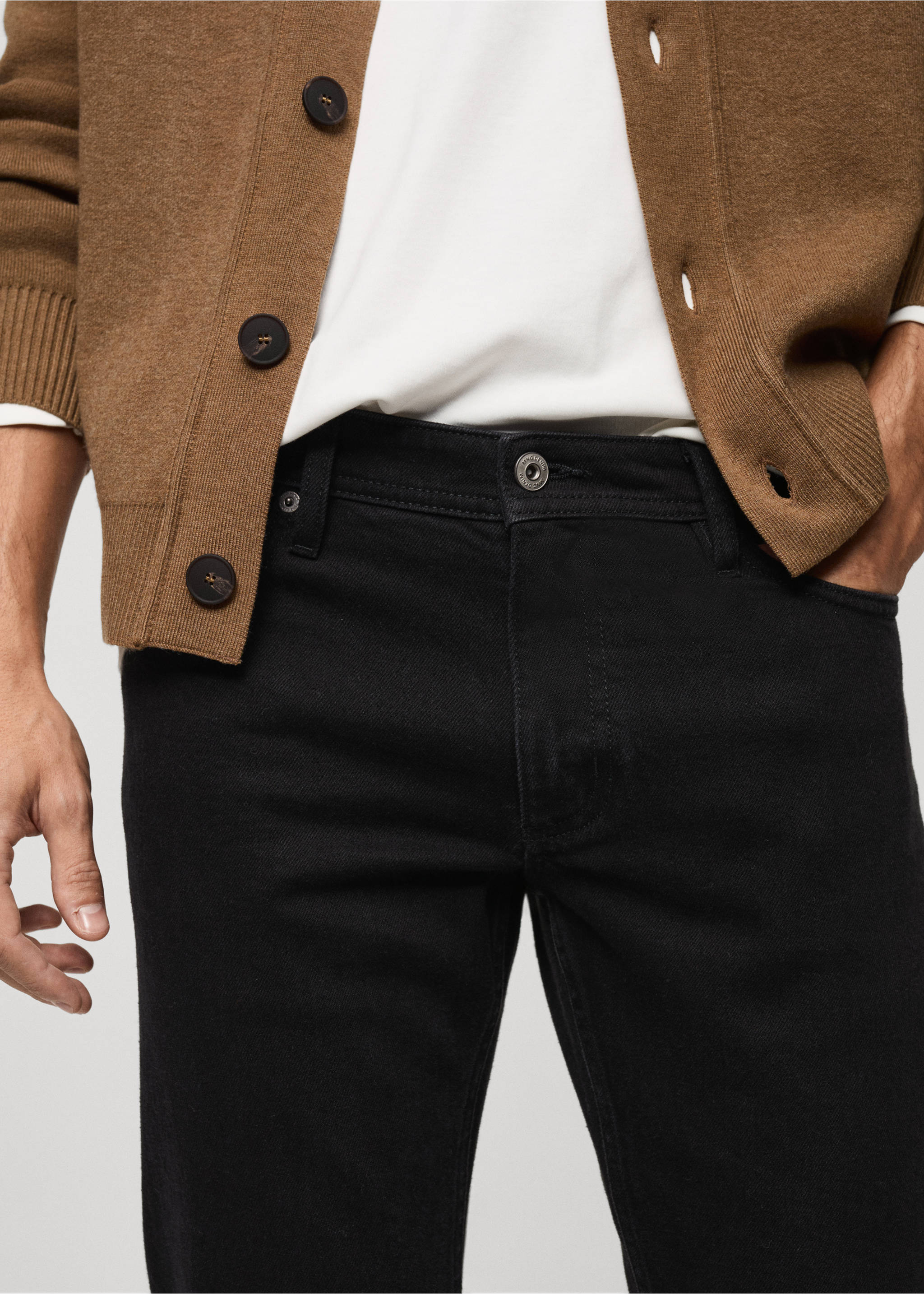 Slim Fit-Jeans Jan - Detail des Artikels 1, Black denim. Ref: 77020596-00.