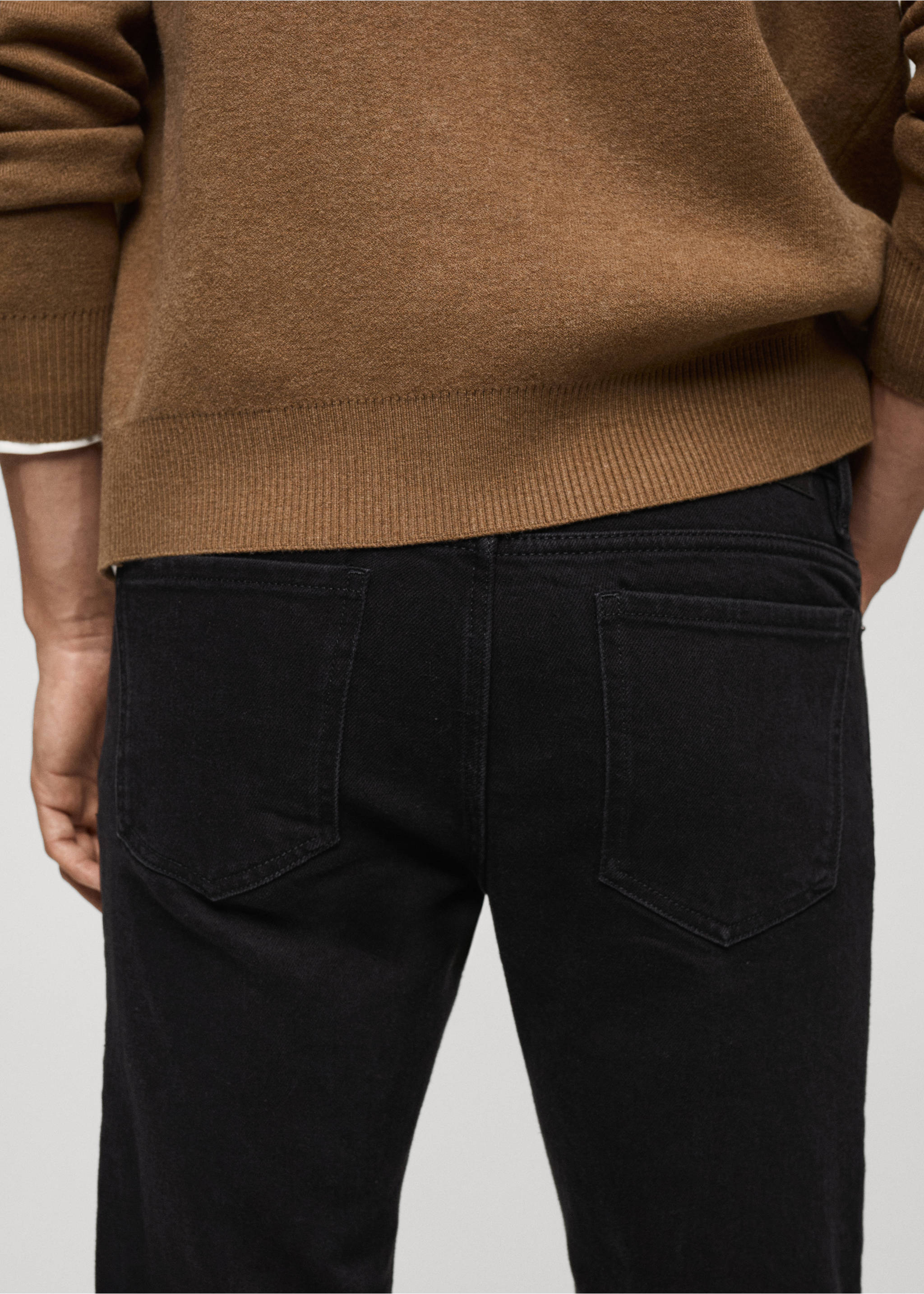 Slim Fit-Jeans Jan - Detail des Artikels 6, Black denim. Ref: 77020596-00.