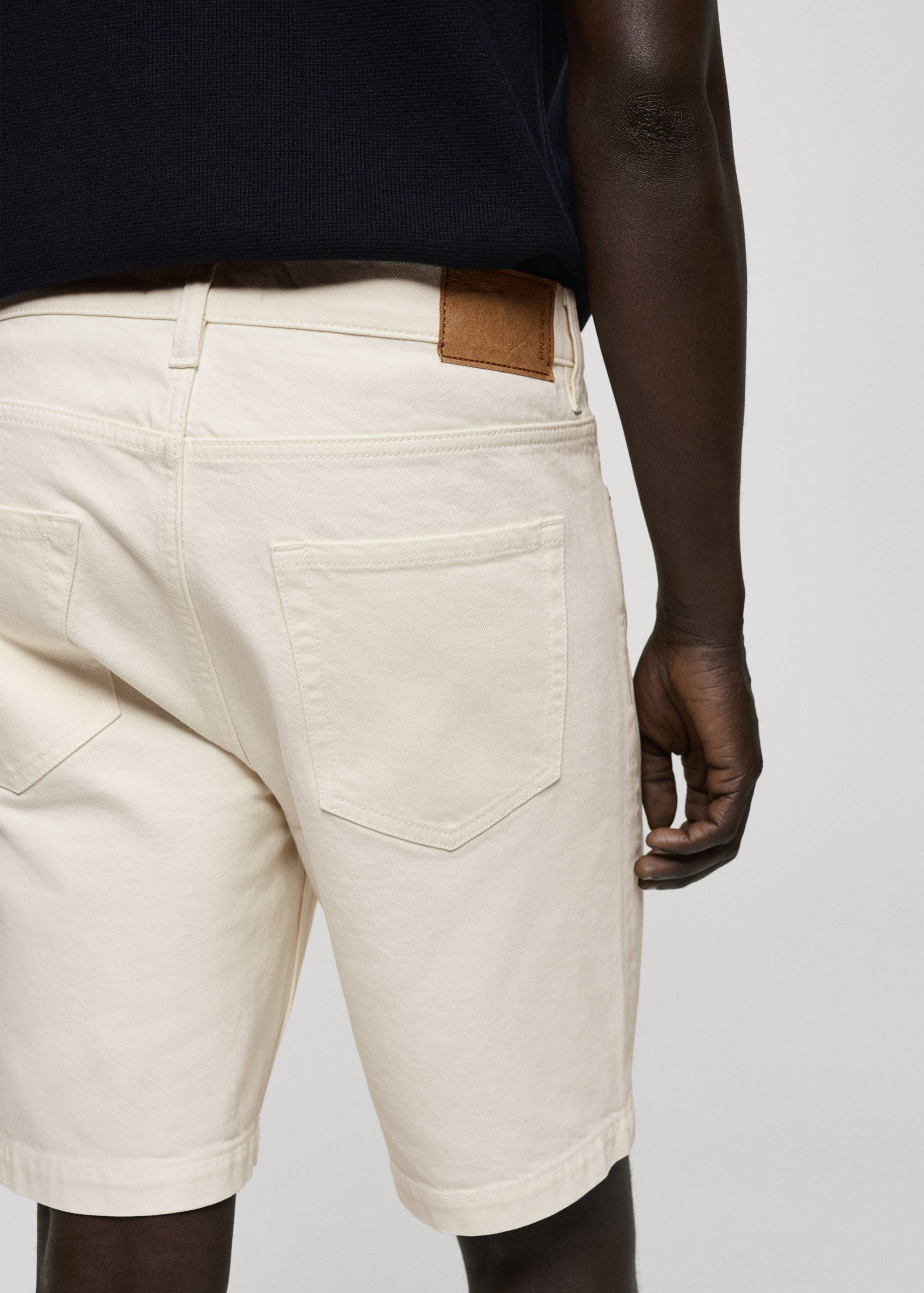 Regular-fit denim bermuda shorts - Details of the article 6