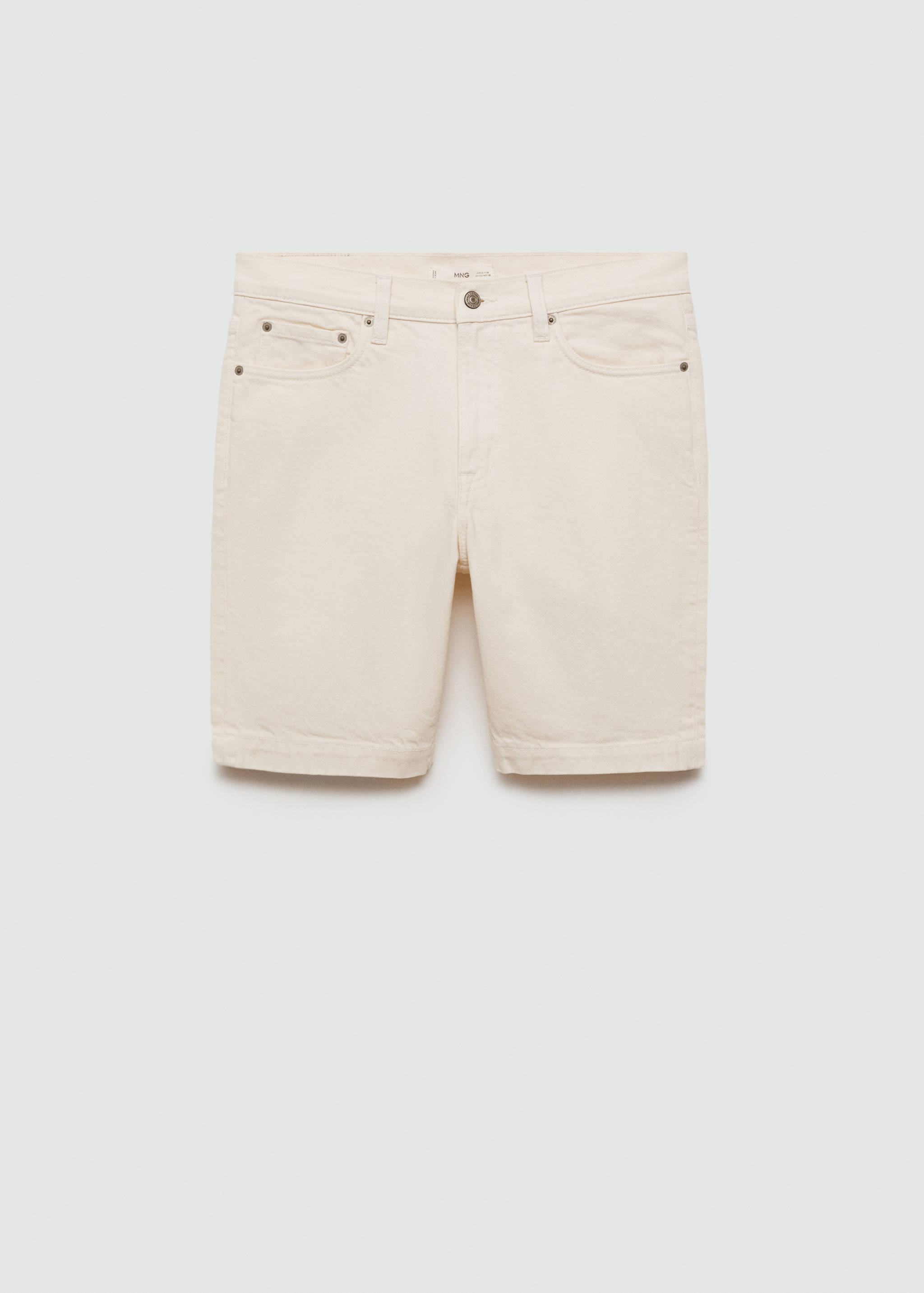 Regular-fit denim bermuda shorts - Article without model