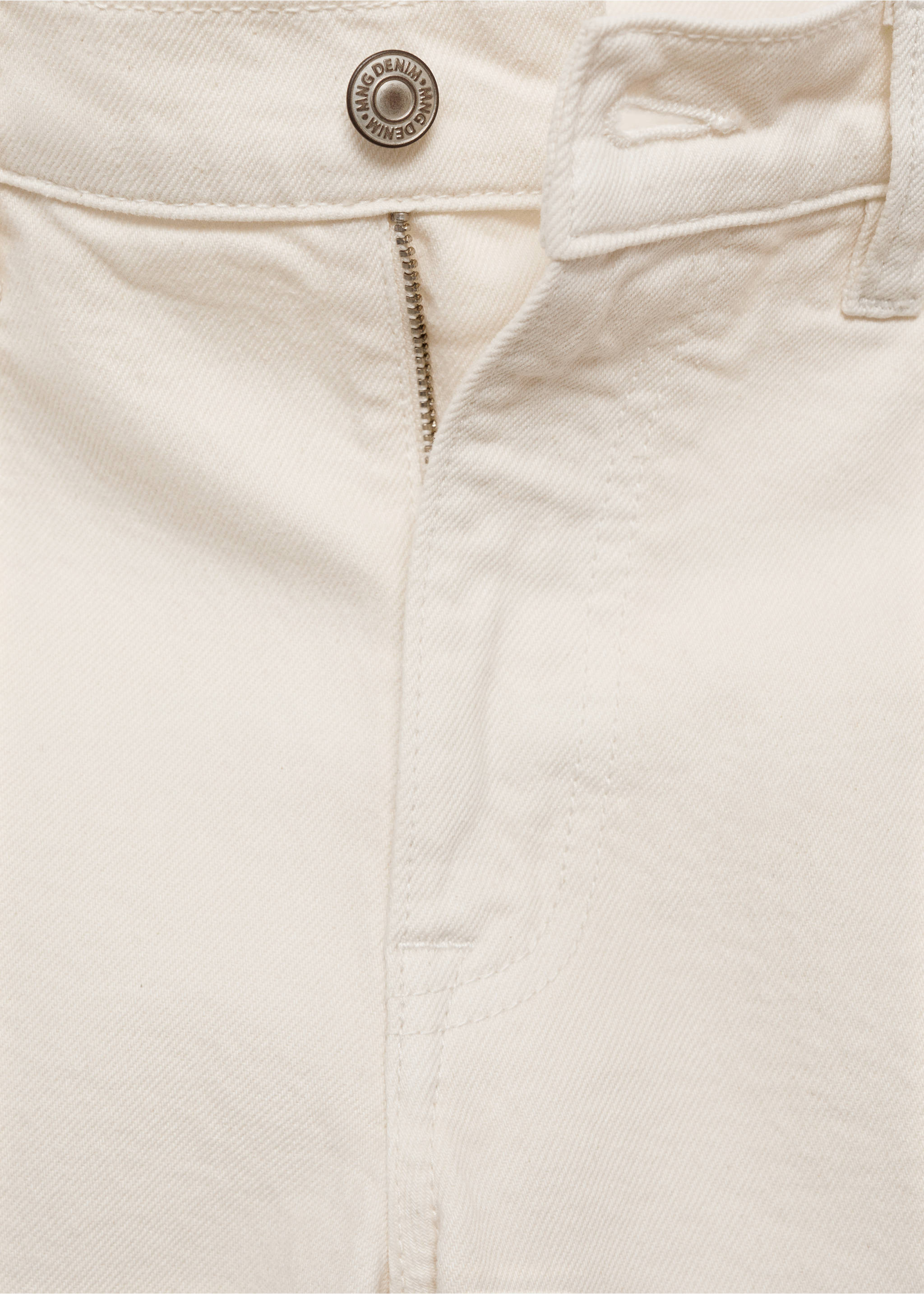 Bermuda jean regular fit - Détail de l'article 8, Blanc cassé. Ref: 77020598-00.