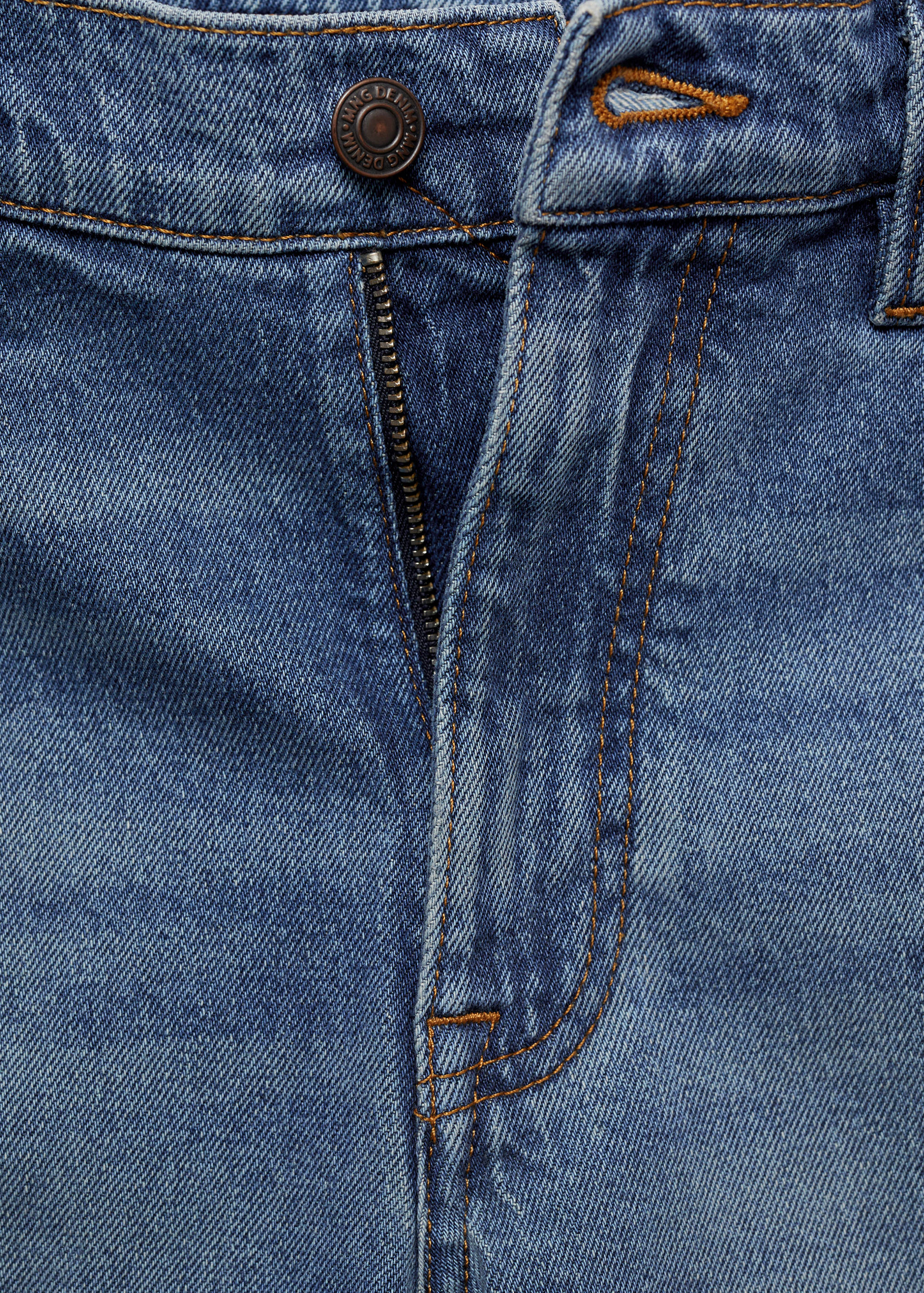 Regular-fit denim bermuda shorts - Details of the article 8