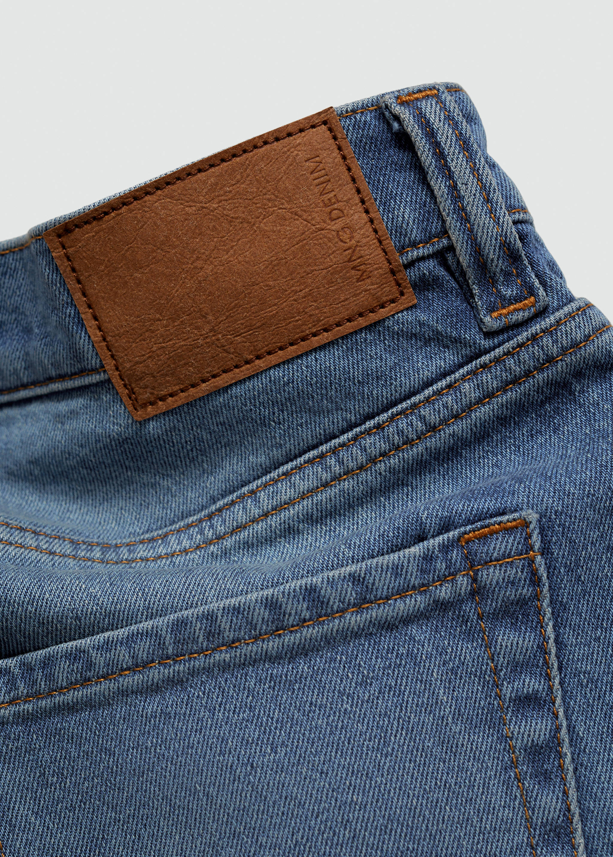 Regular-fit denim bermuda shorts - Details of the article 0