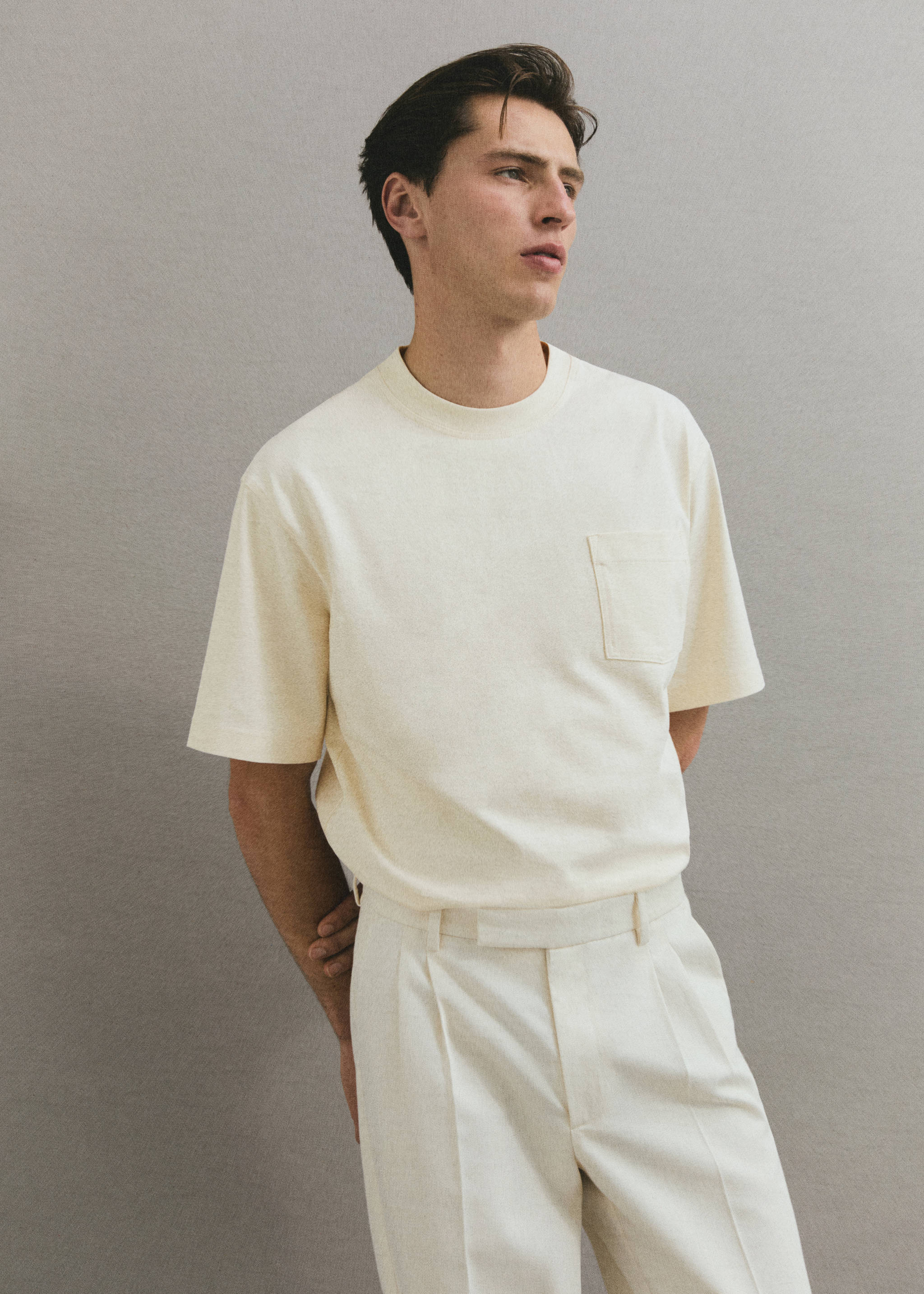 100% cotton t-shirt with pocket - Details of the article 3