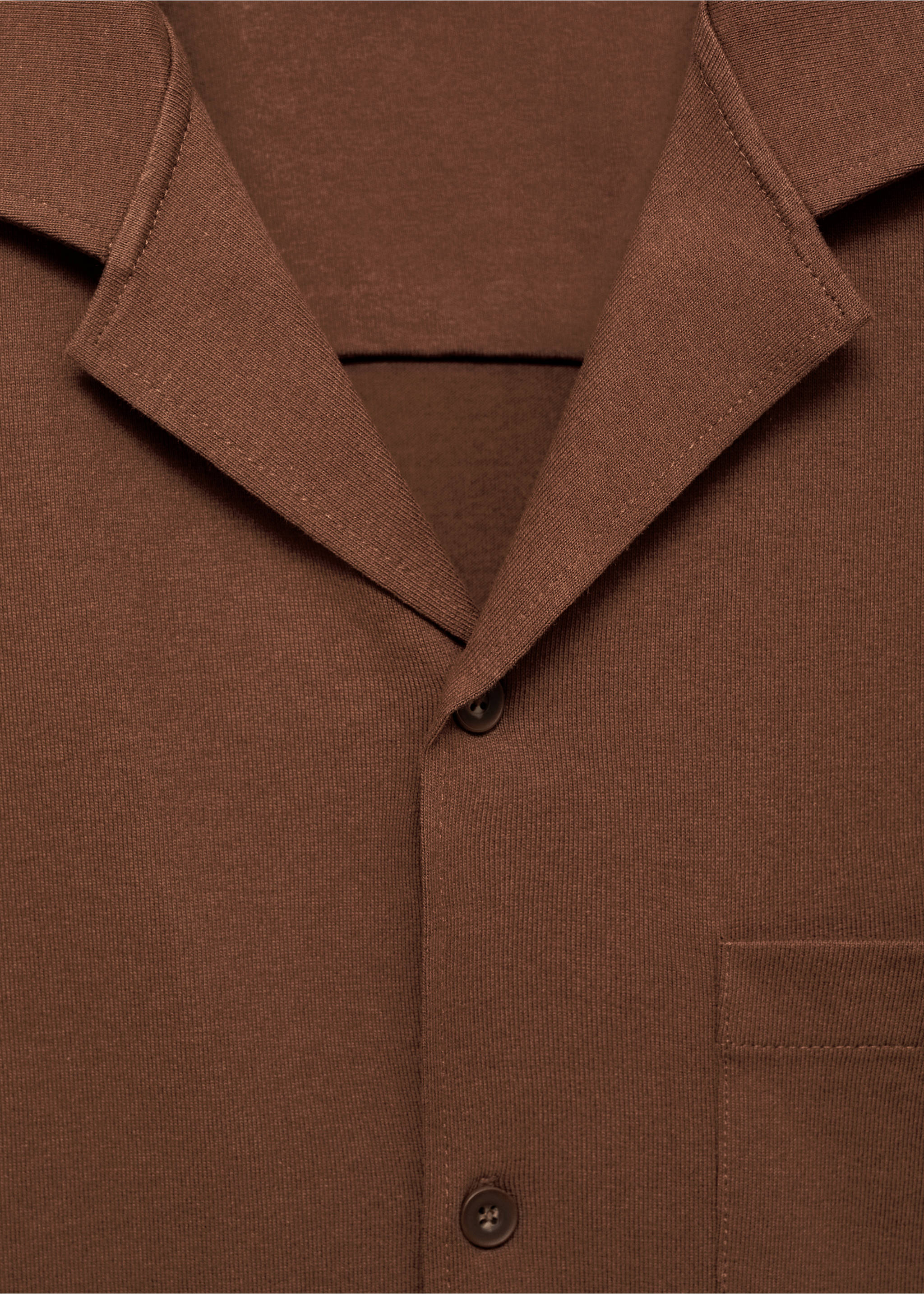 Chemise regular-fit 100 % coton - Détail de l'article 8, Marron. Ref: 77020609-00.
