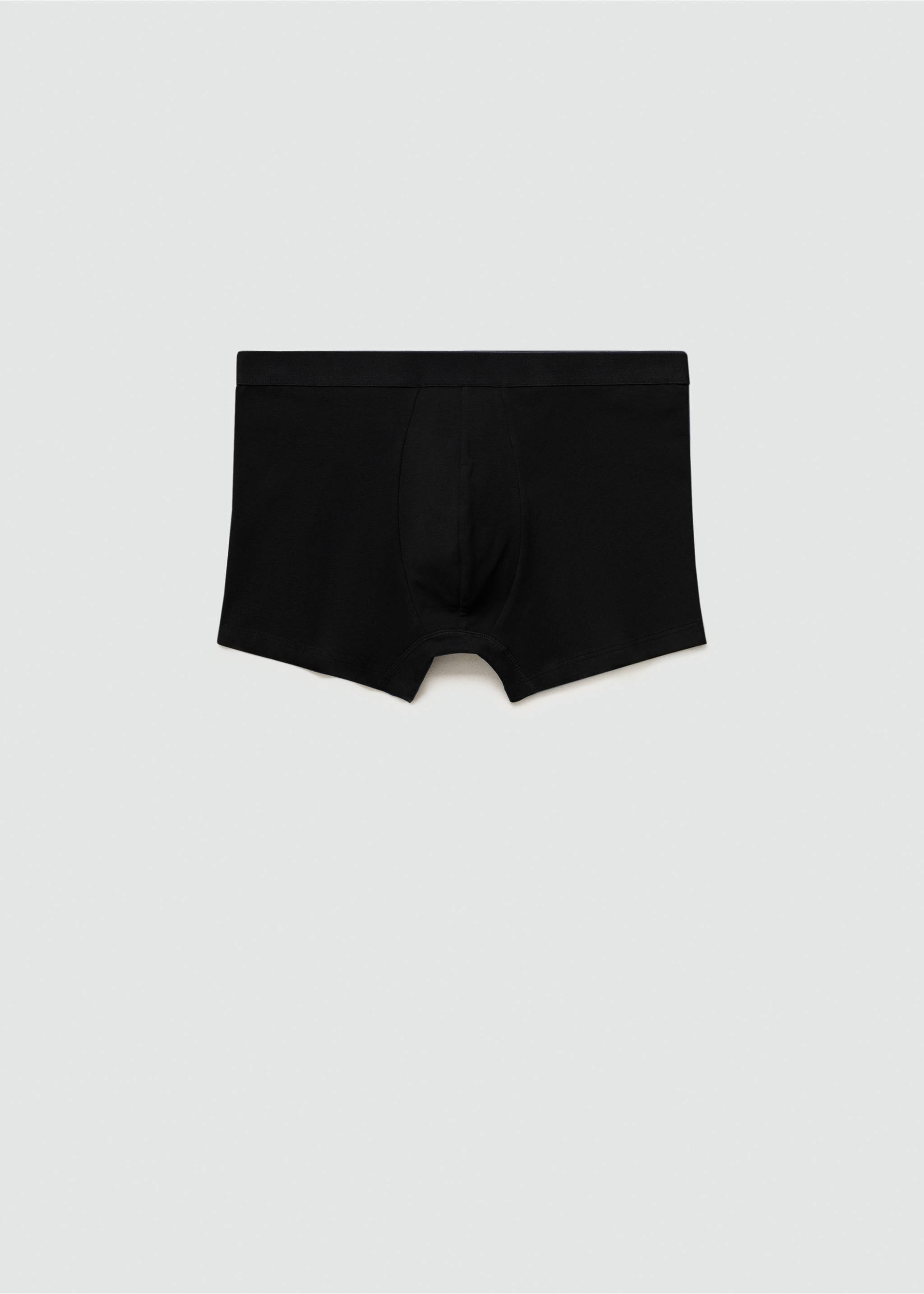 3er-Pack Schwarze Boxershorts aus Baumwolle - Detail des Artikels 8, Schwarz. Ref: 77020615-00.